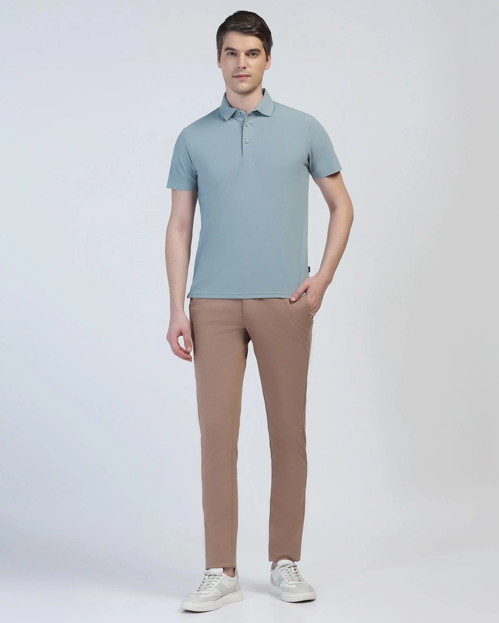 TechPro Polo Galactic Blue Solid T-Shirt - Carol - Image 3