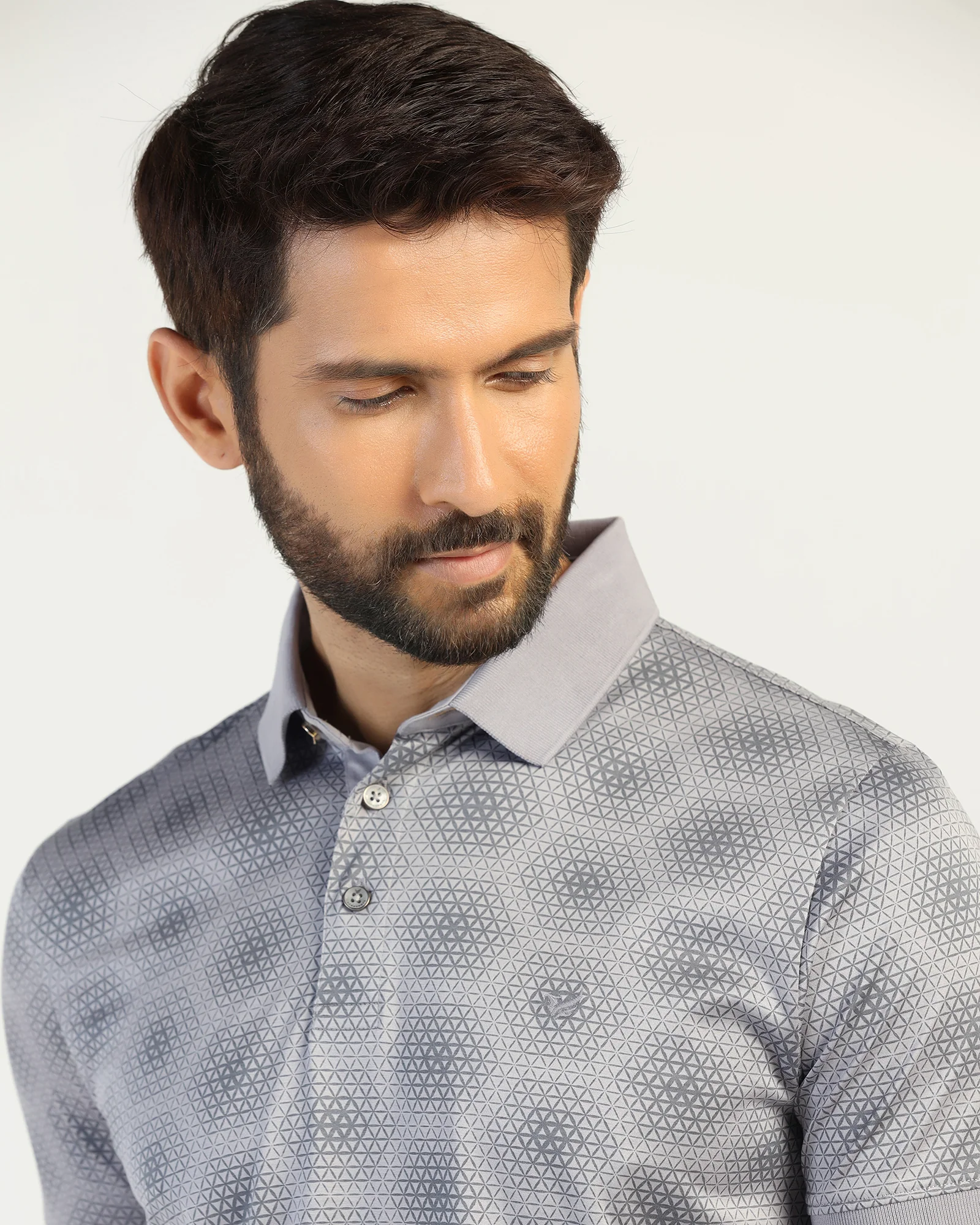 Polo Grey Printed T-Shirt - Hex - Image 4