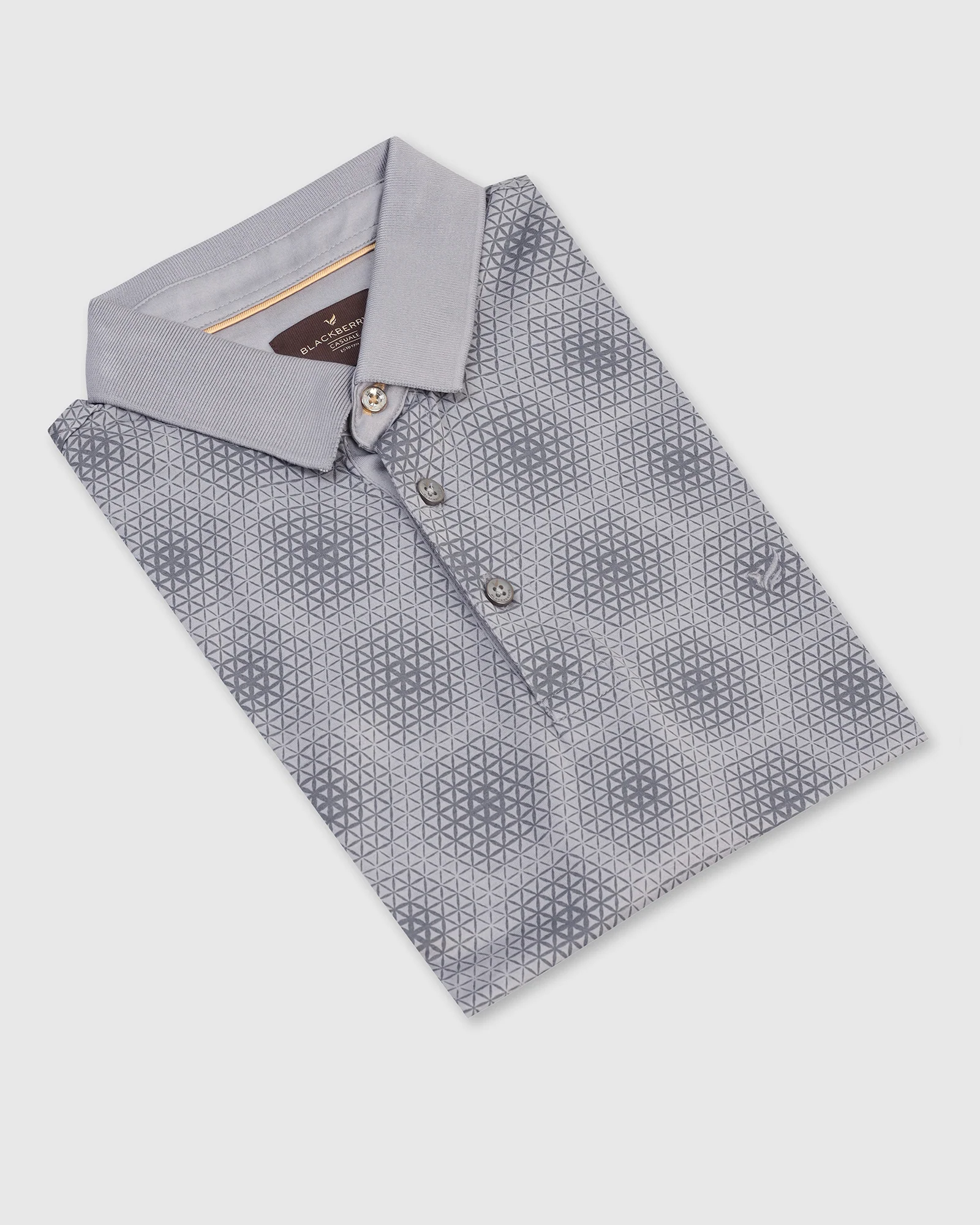Polo Grey Printed T-Shirt - Hex - Image 5