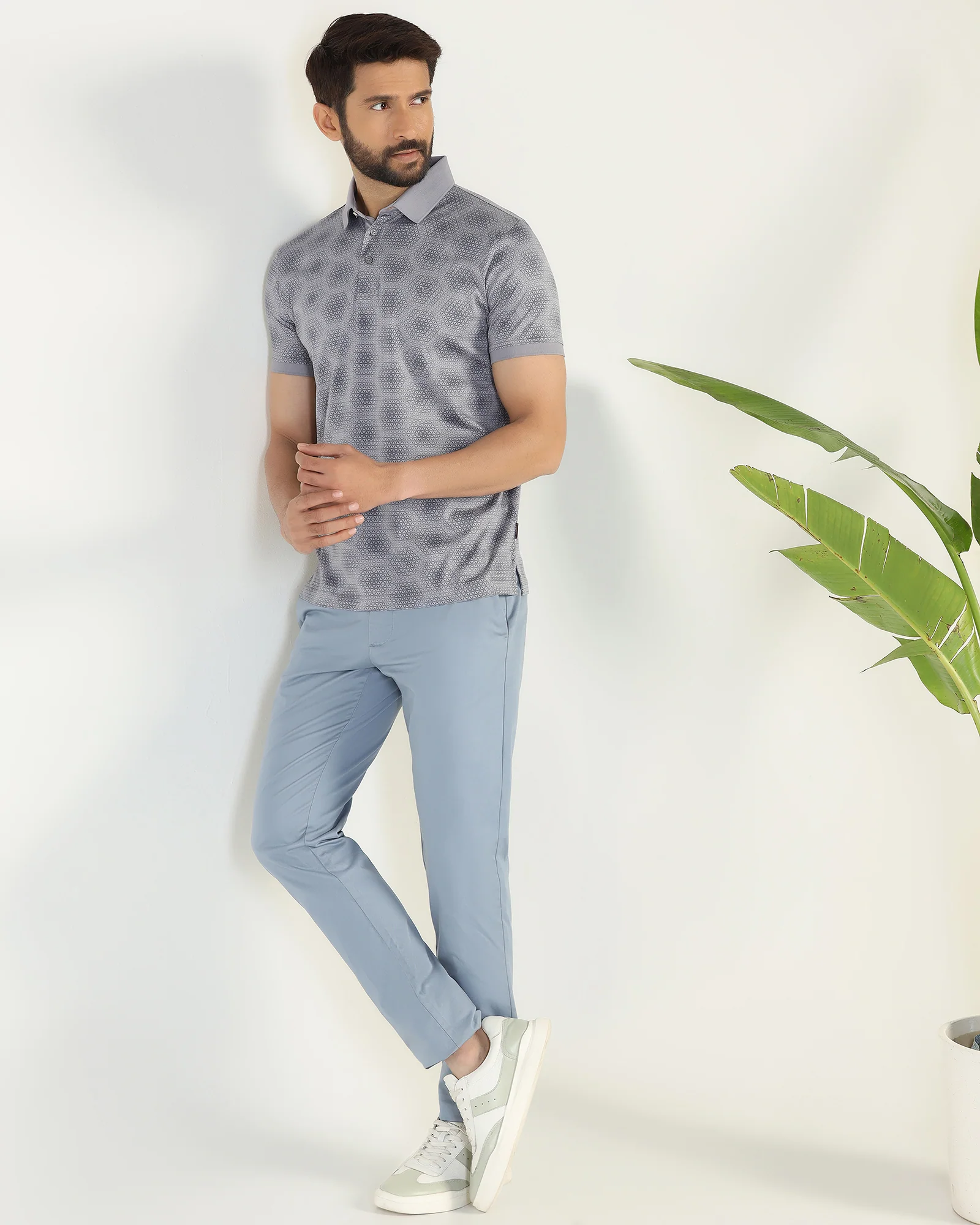 Polo Grey Printed T-Shirt - Hex - Image 7