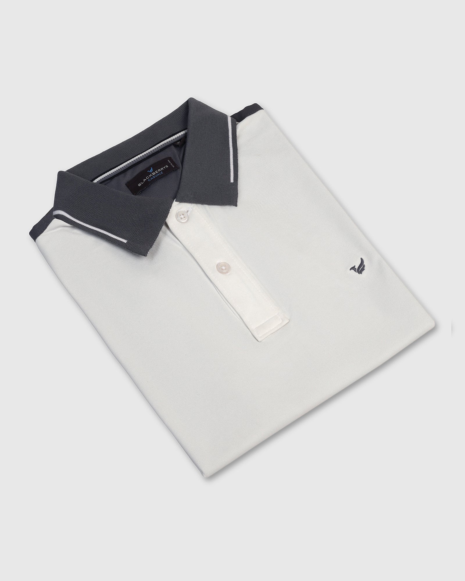 Polo Grey Solid T-Shirt - Mike - Image 5
