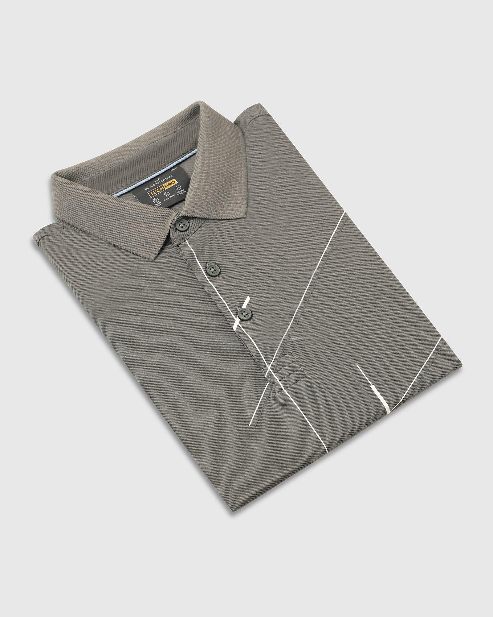 TechPro Polo Kelp Printed T-Shirt - Vine - Image 5