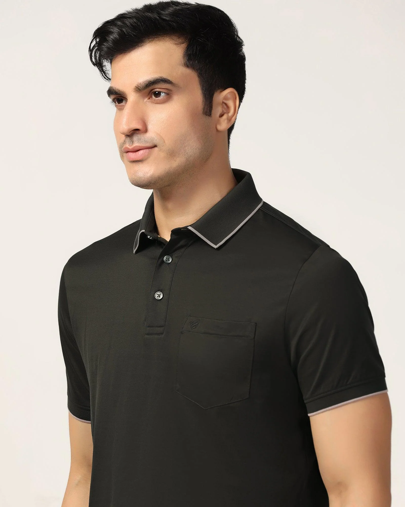 Polo Kelp Solid T-Shirt - Ether - Image 4