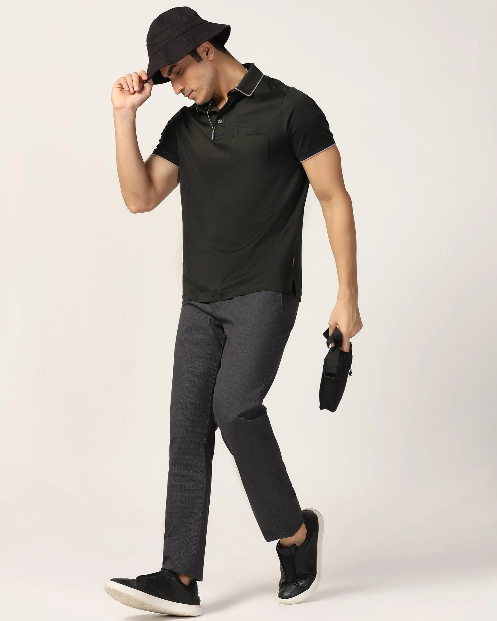 Polo Kelp Solid T-Shirt - Ether - Image 7