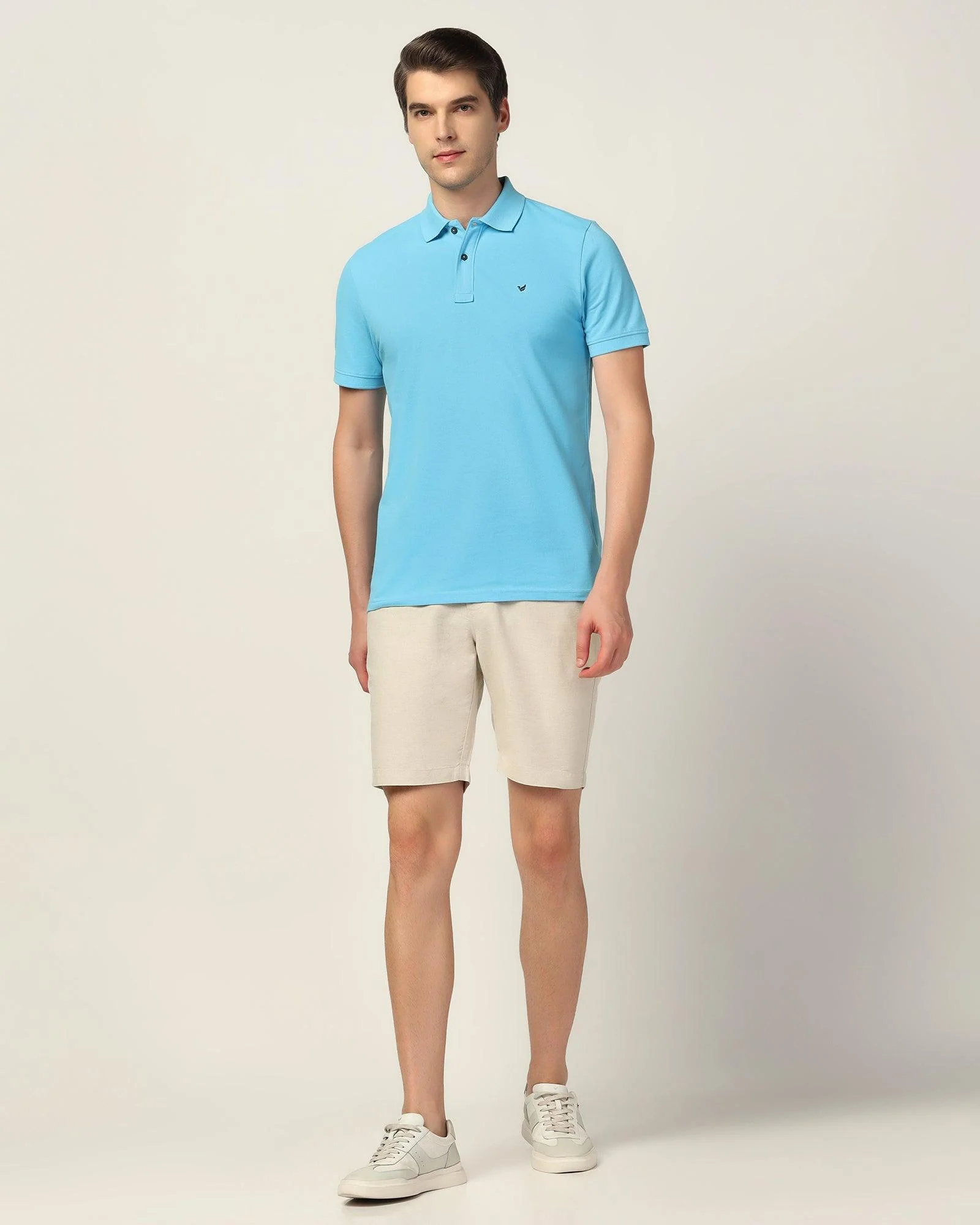 Polo Light Blue Solid T-Shirt - Bright - Image 3