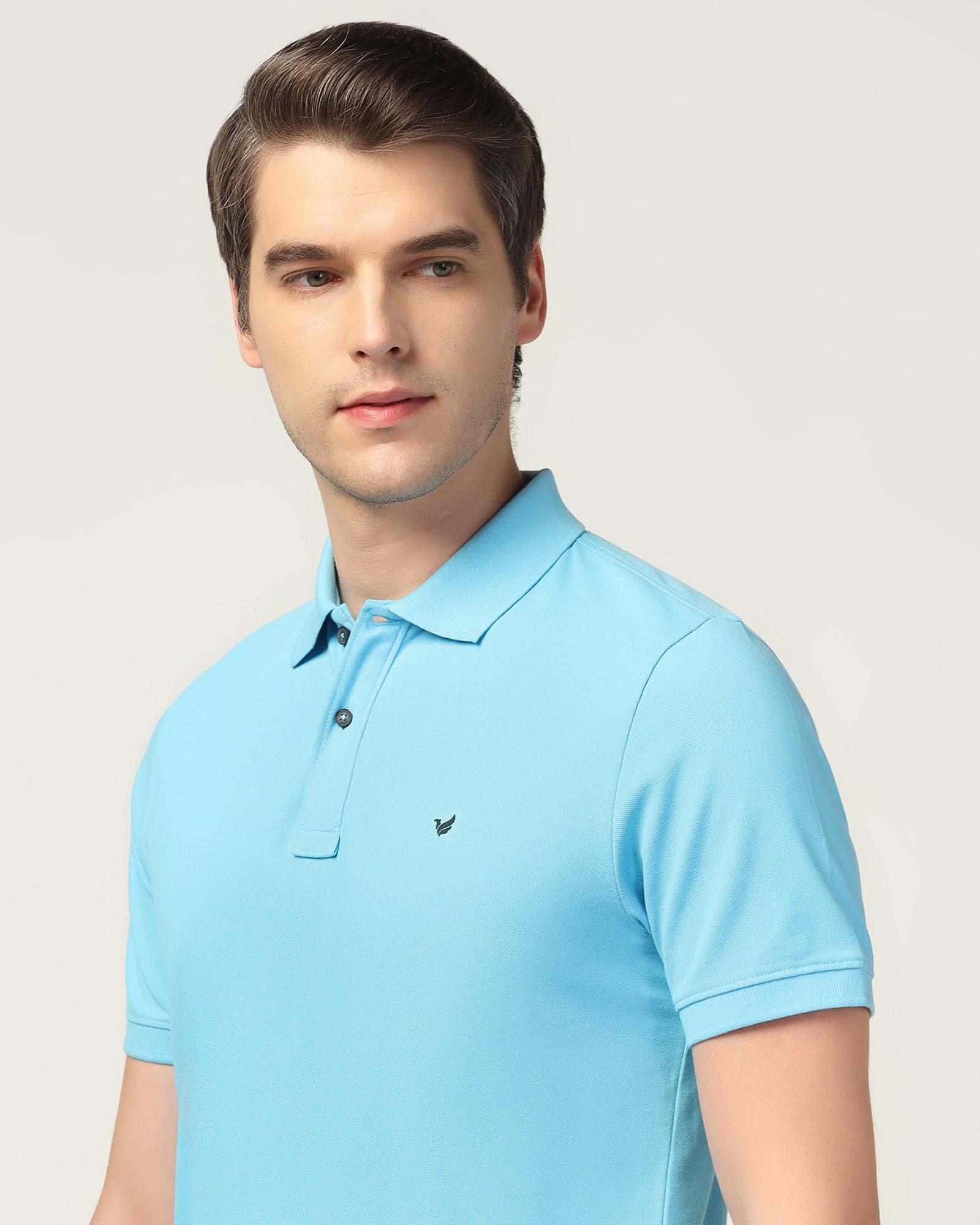 Polo Light Blue Solid T-Shirt - Bright - Image 4