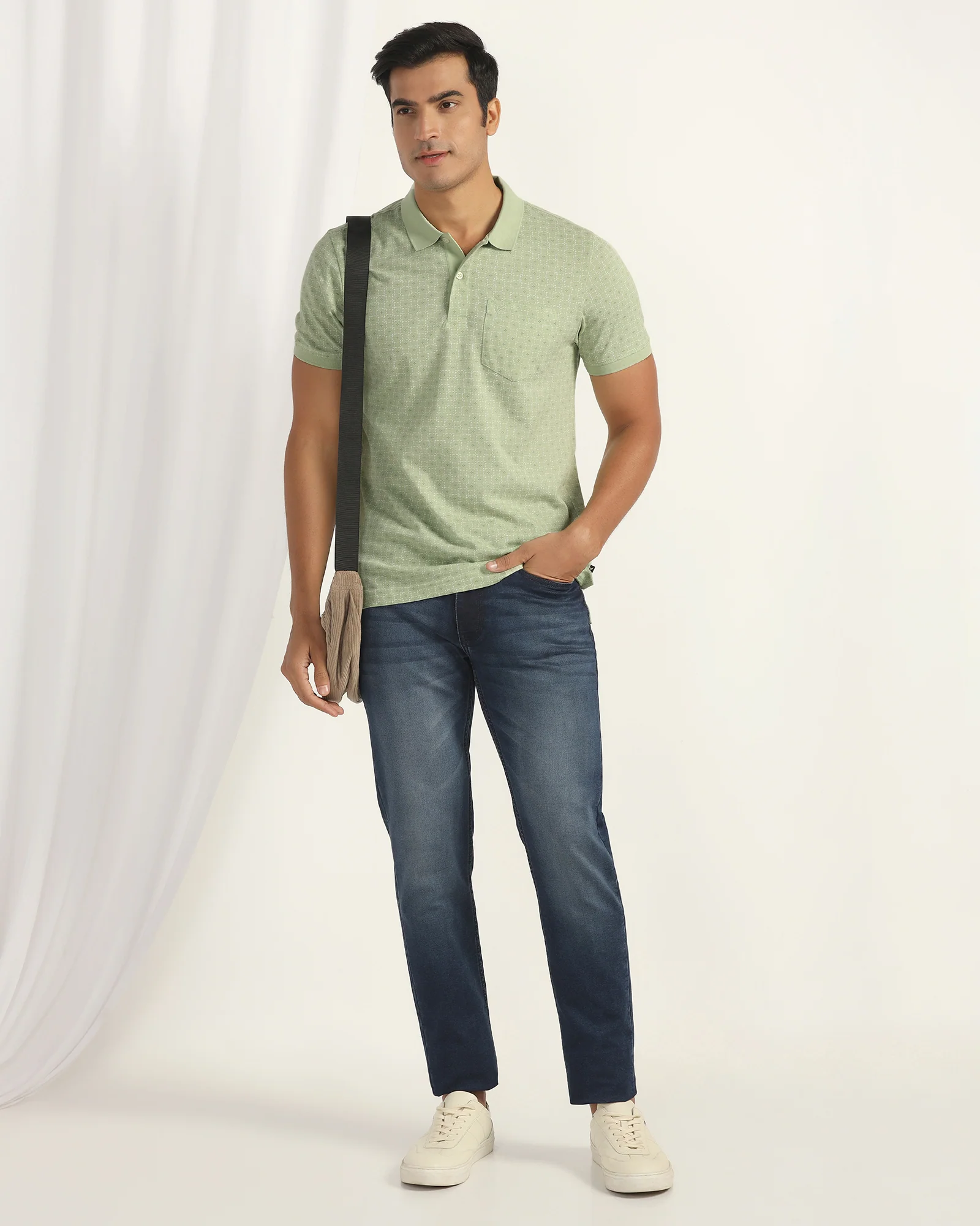 Polo Light Green Printed T-Shirt - Henry - Image 7