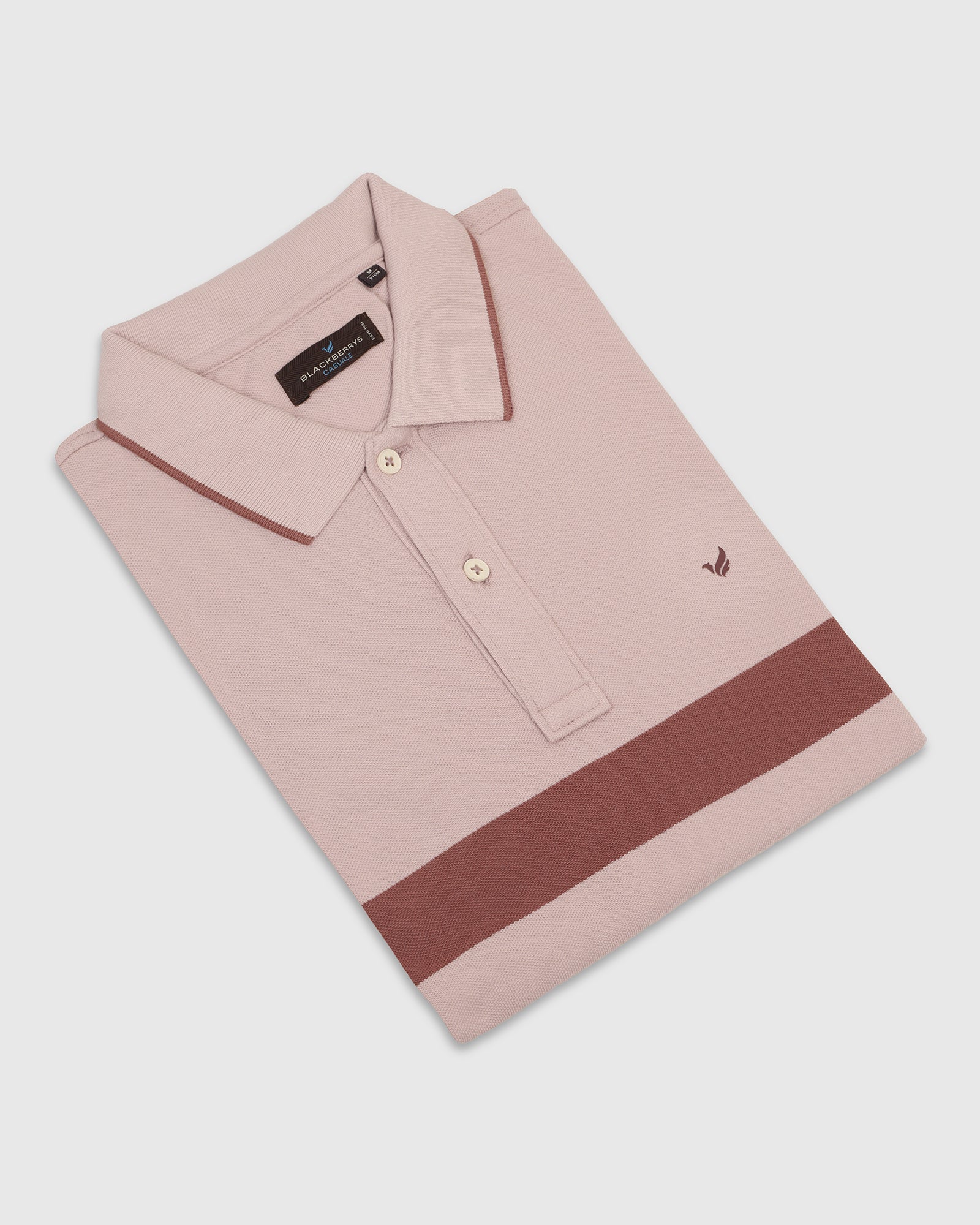 Polo Light Pink Printed T-Shirt - Oriono - Image 5