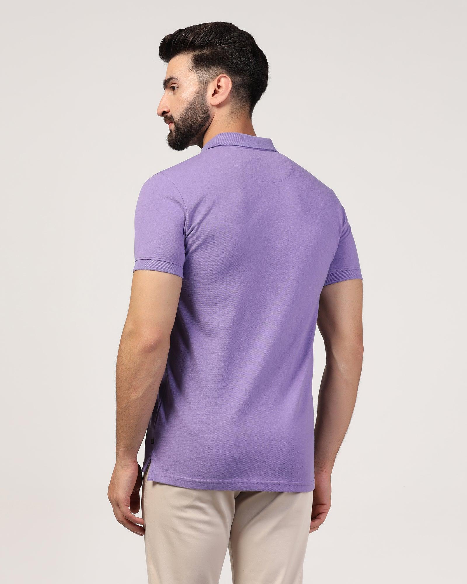 Polo Light Purple Solid T-Shirt - Bright - Image 2