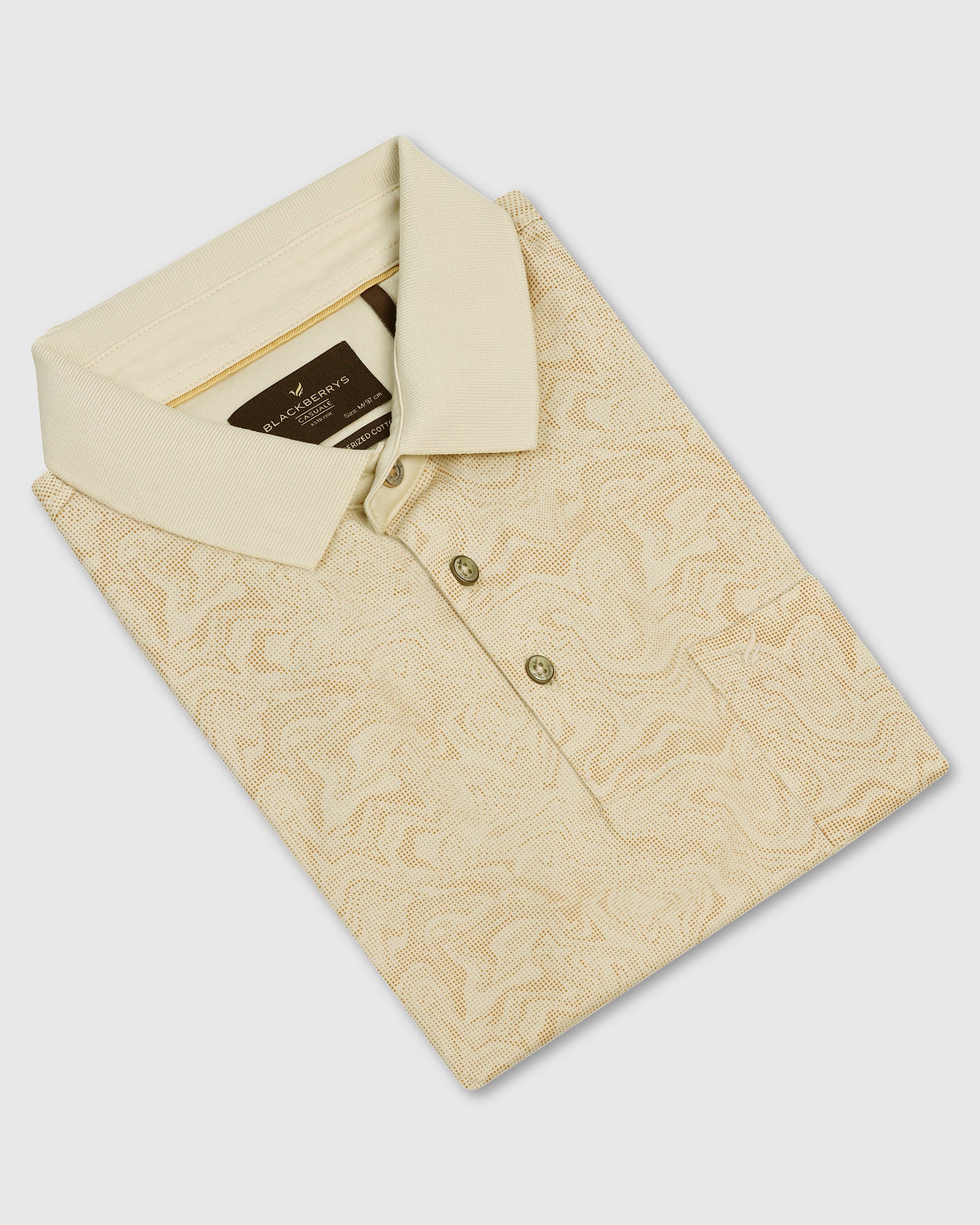 Polo Light Yellow Printed T-Shirt - trip - Image 5