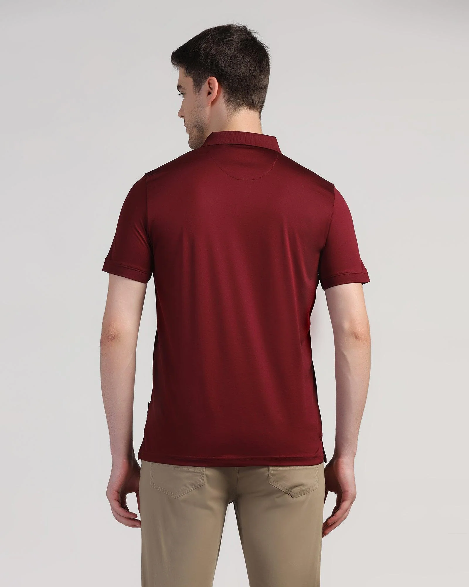 Polo Maroon Printed T-Shirt - Jaime - Image 2