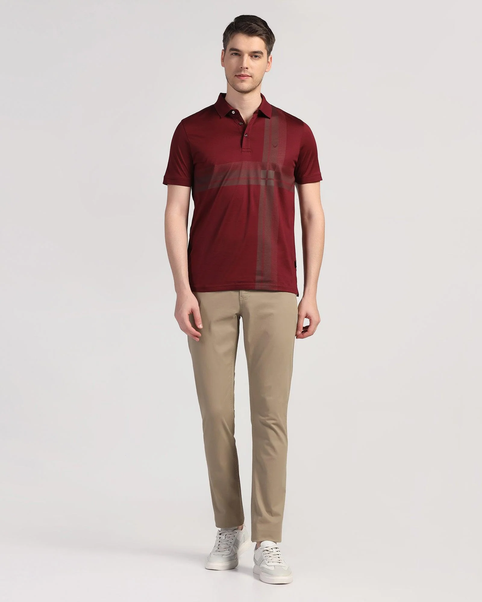 Polo Maroon Printed T-Shirt - Jaime - Image 3