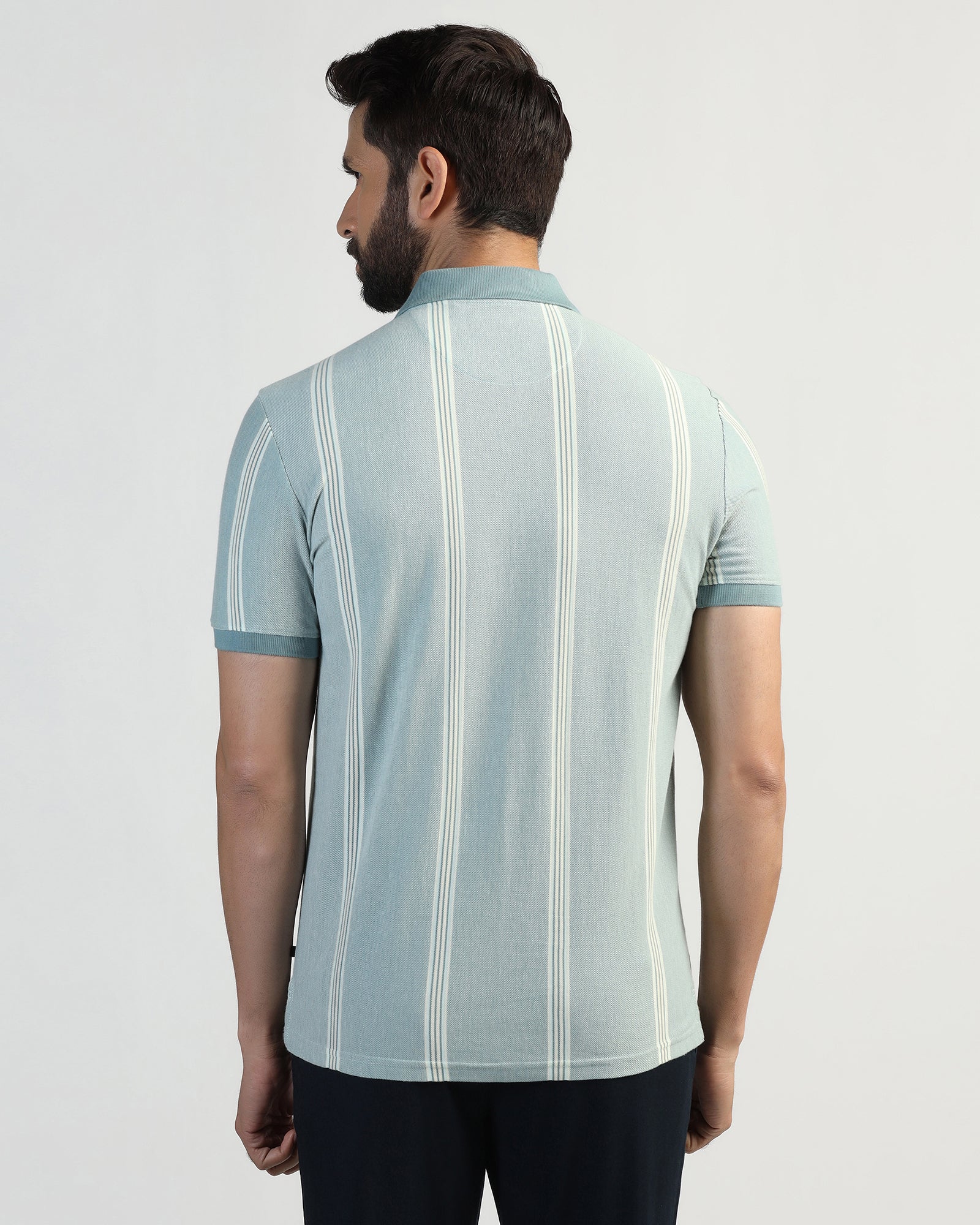 Polo Mint Stripe T-Shirt - Cape - Image 2