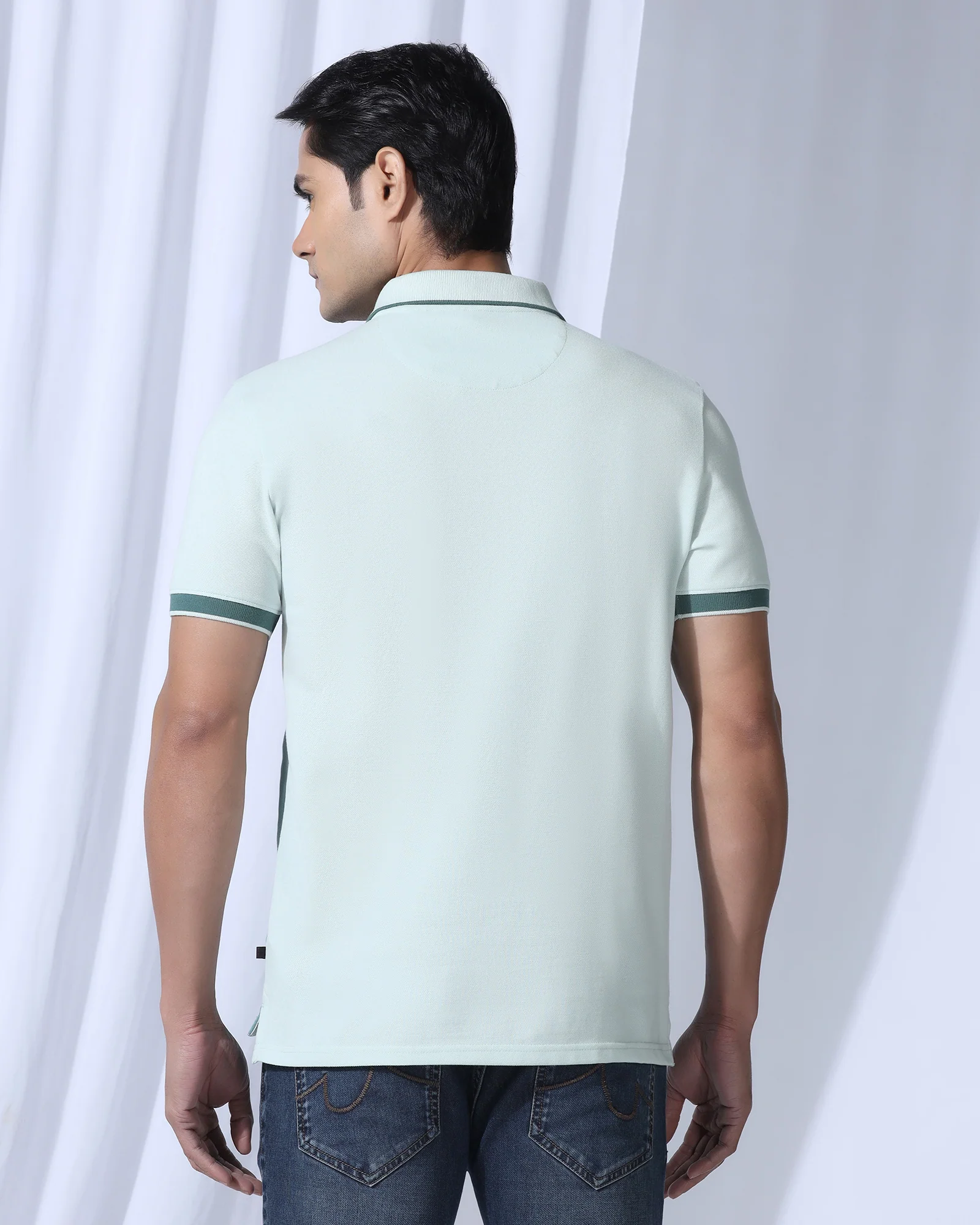 Polo Mint Stripe T-Shirt - Oriono - Image 2