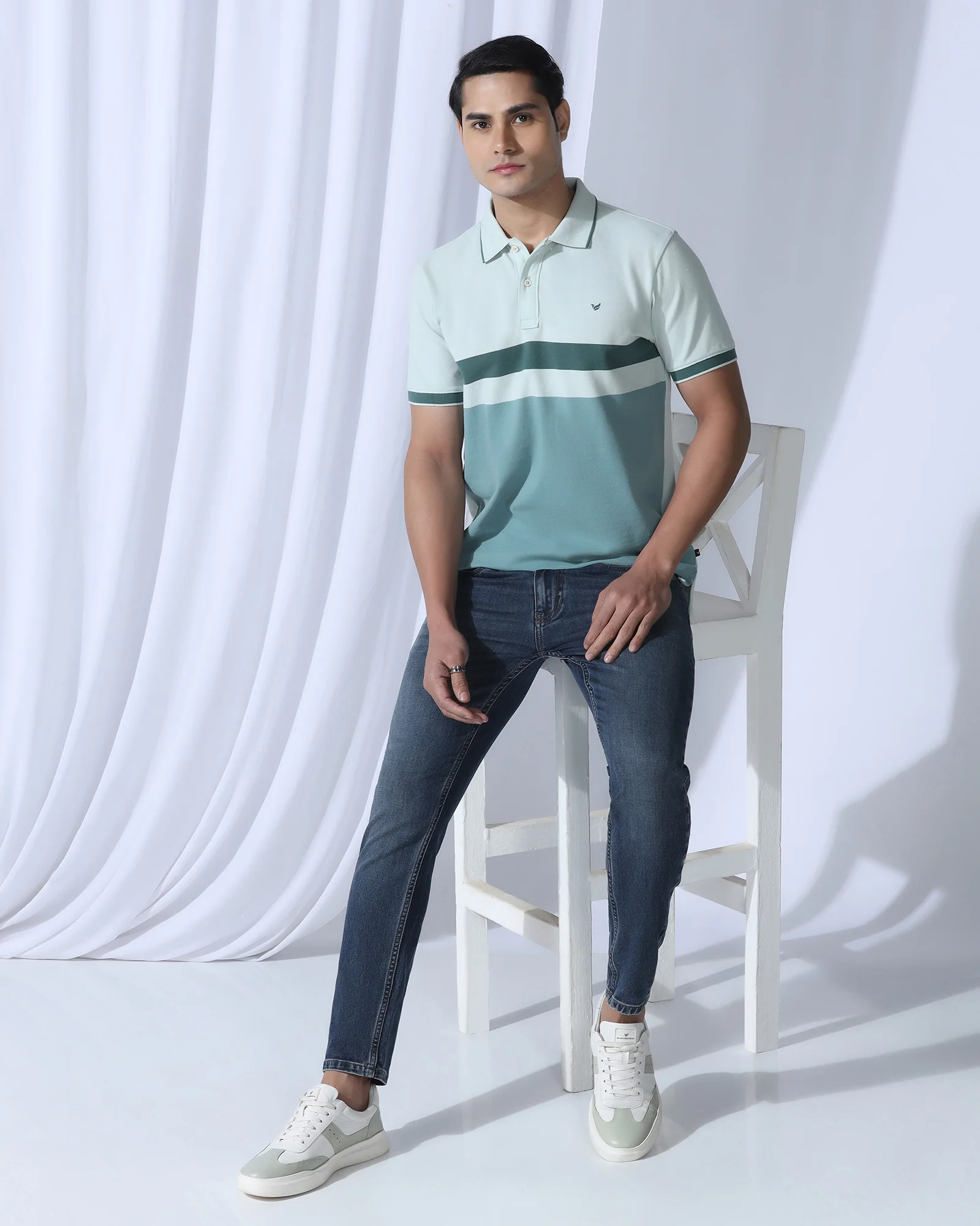 Polo Mint Stripe T-Shirt - Oriono - Image 7