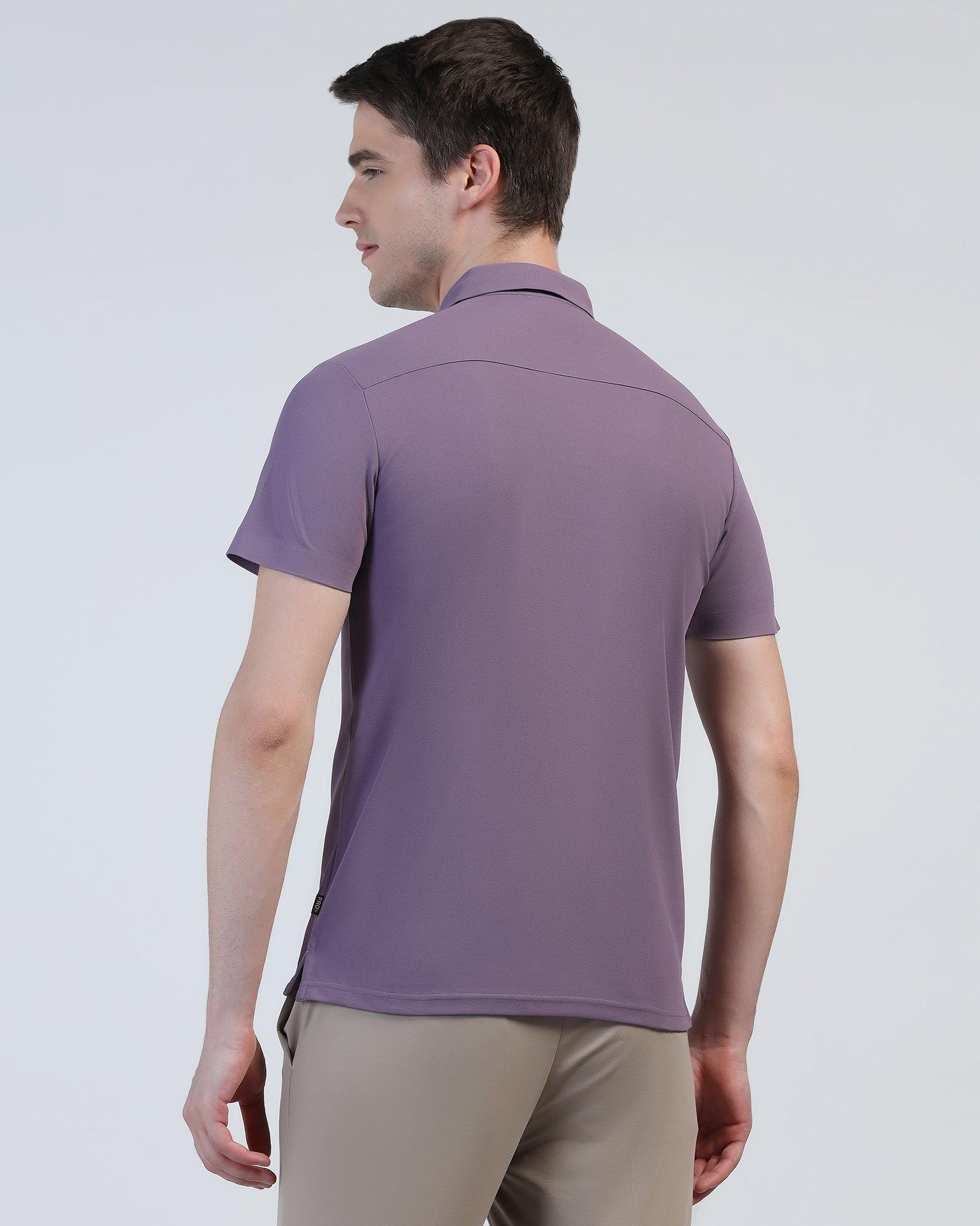 TechPro Polo Mulled Grape Solid T-Shirt - Carol - Image 2
