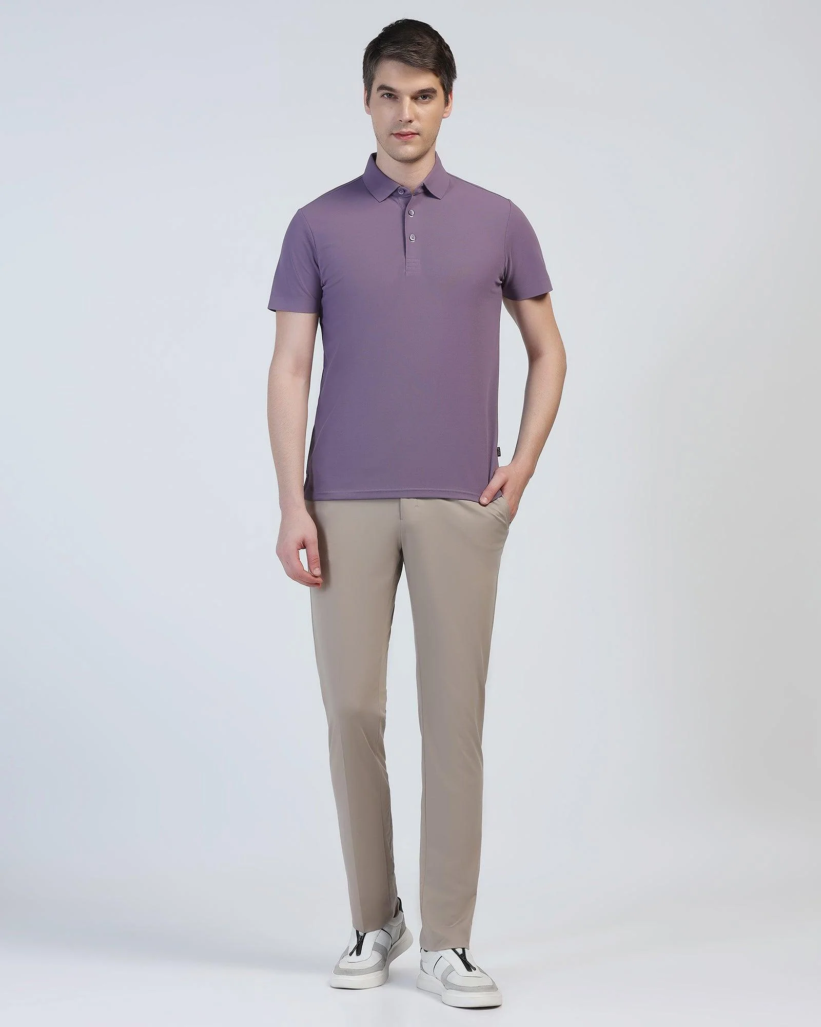 TechPro Polo Mulled Grape Solid T-Shirt - Carol - Image 3