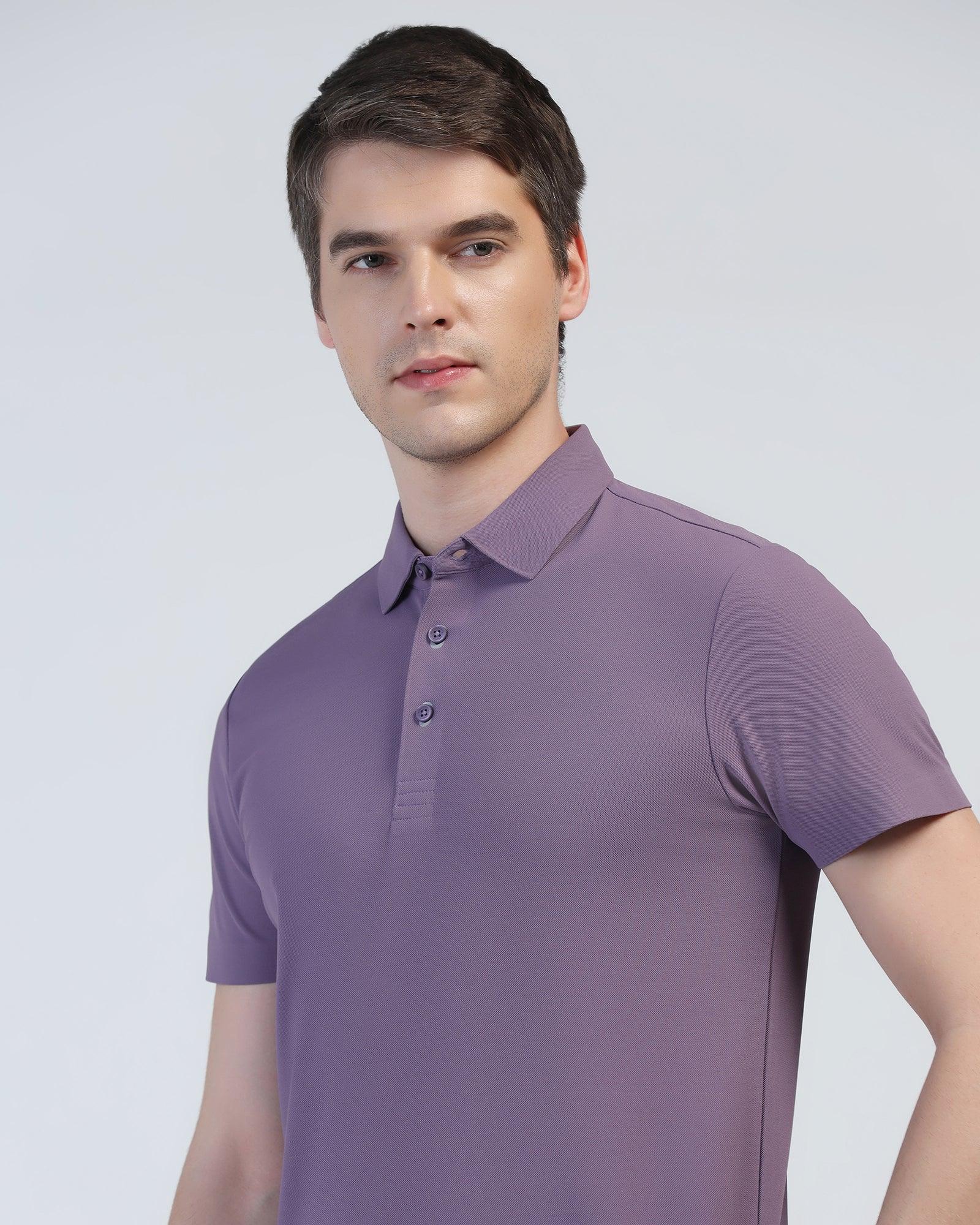 TechPro Polo Mulled Grape Solid T-Shirt - Carol - Image 4