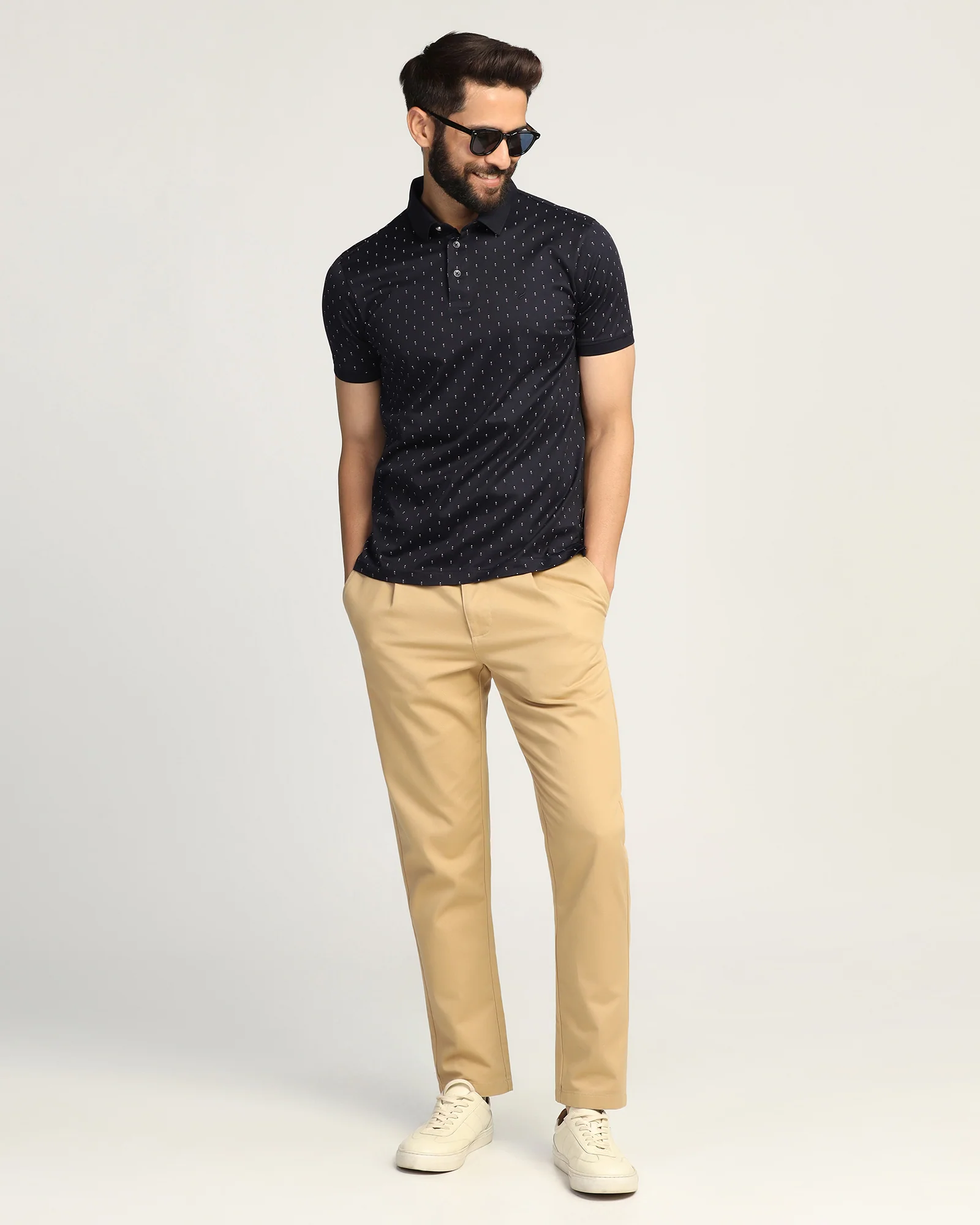 Polo Navy Printed T-Shirt - Hala - Image 8