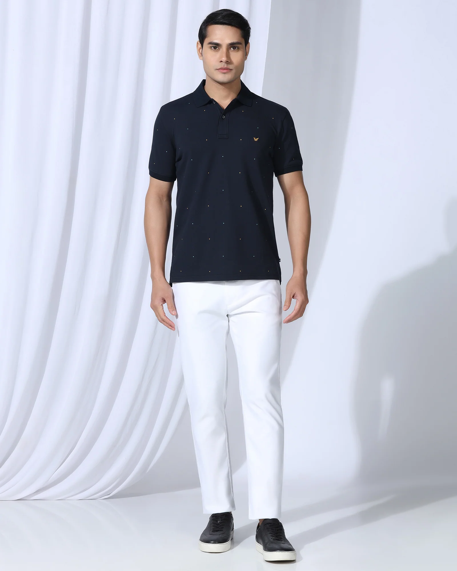 Polo Navy Printed T-Shirt - Wembley - Image 3