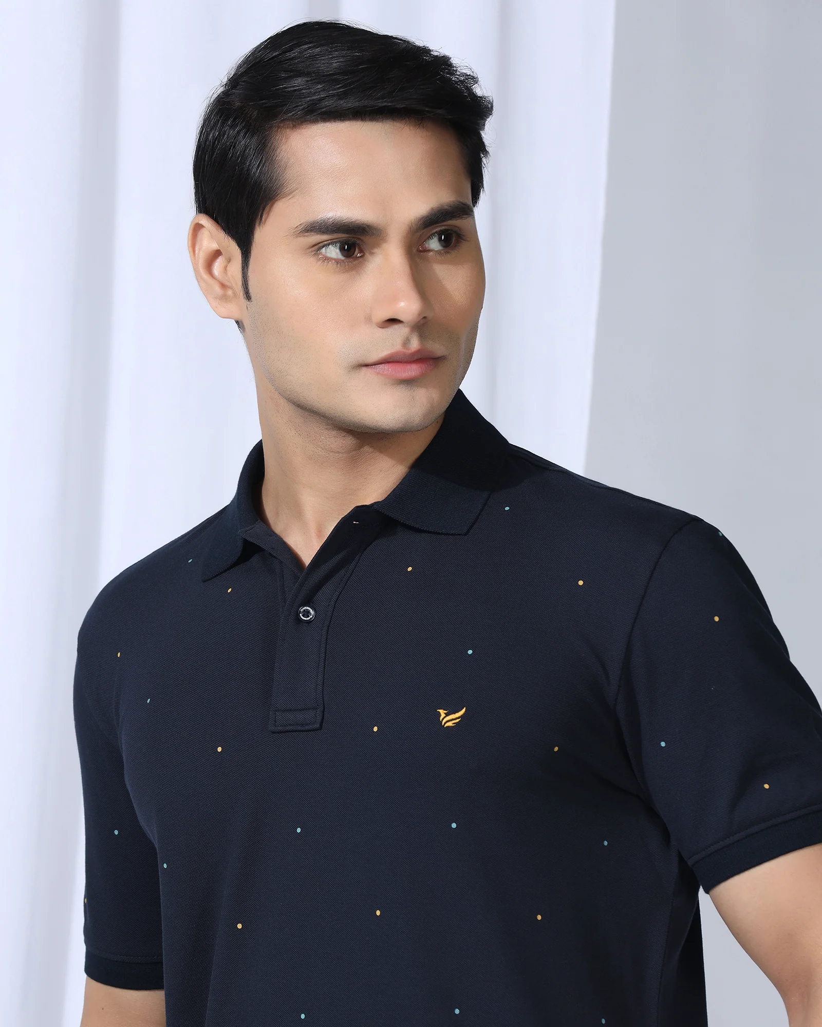 Polo Navy Printed T-Shirt - Wembley - Image 4