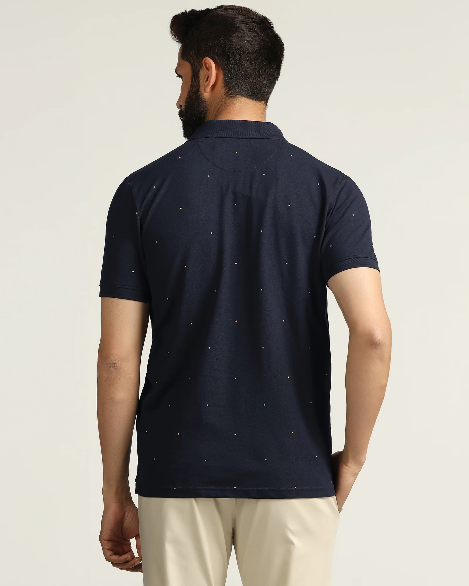 Polo Navy Printed T-Shirt - Wembley - Image 2