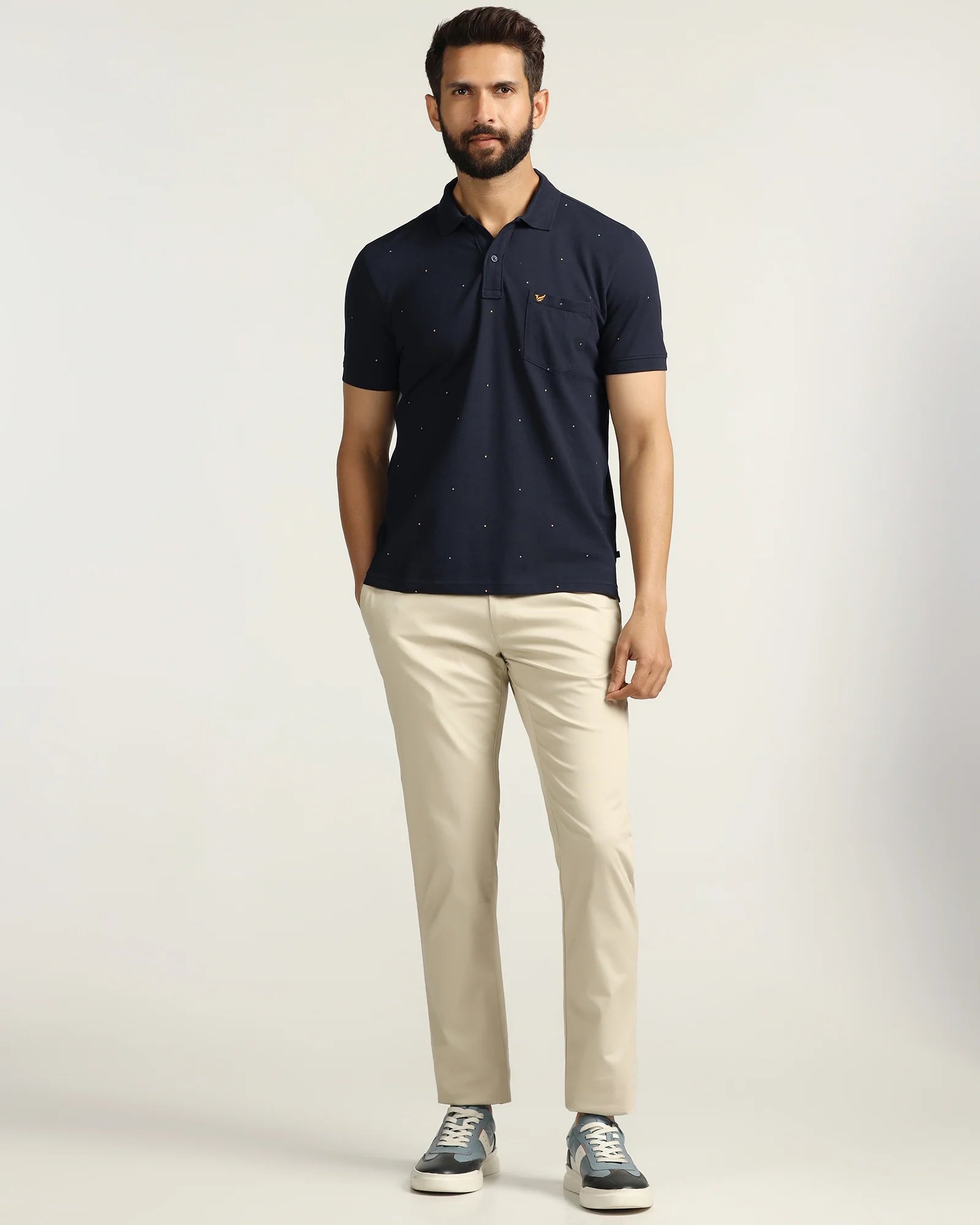 Polo Navy Printed T-Shirt - Wembley - Image 3