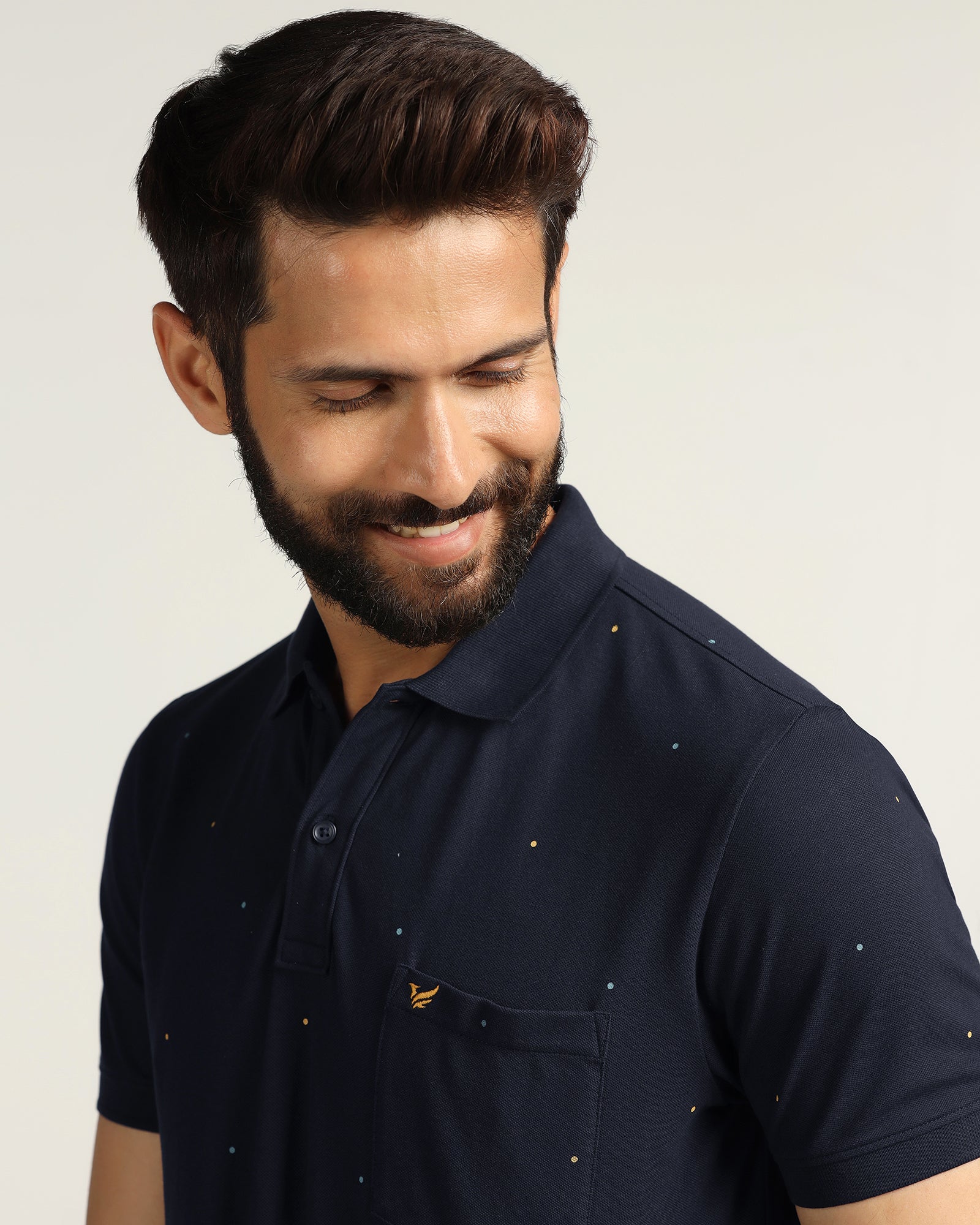 Polo Navy Printed T-Shirt - Wembley - Image 4