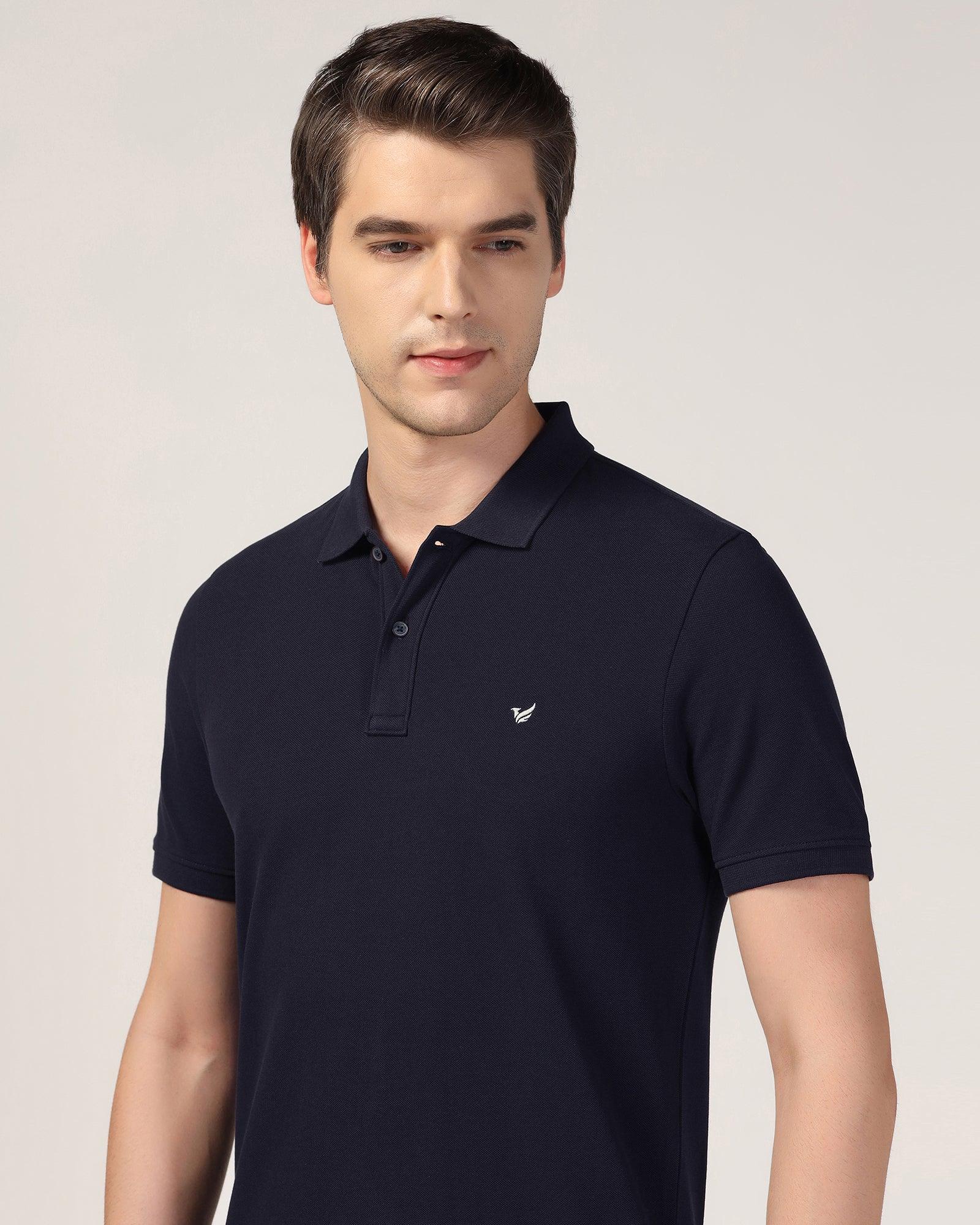 Polo Navy Solid T-Shirt - Essen - Image 4