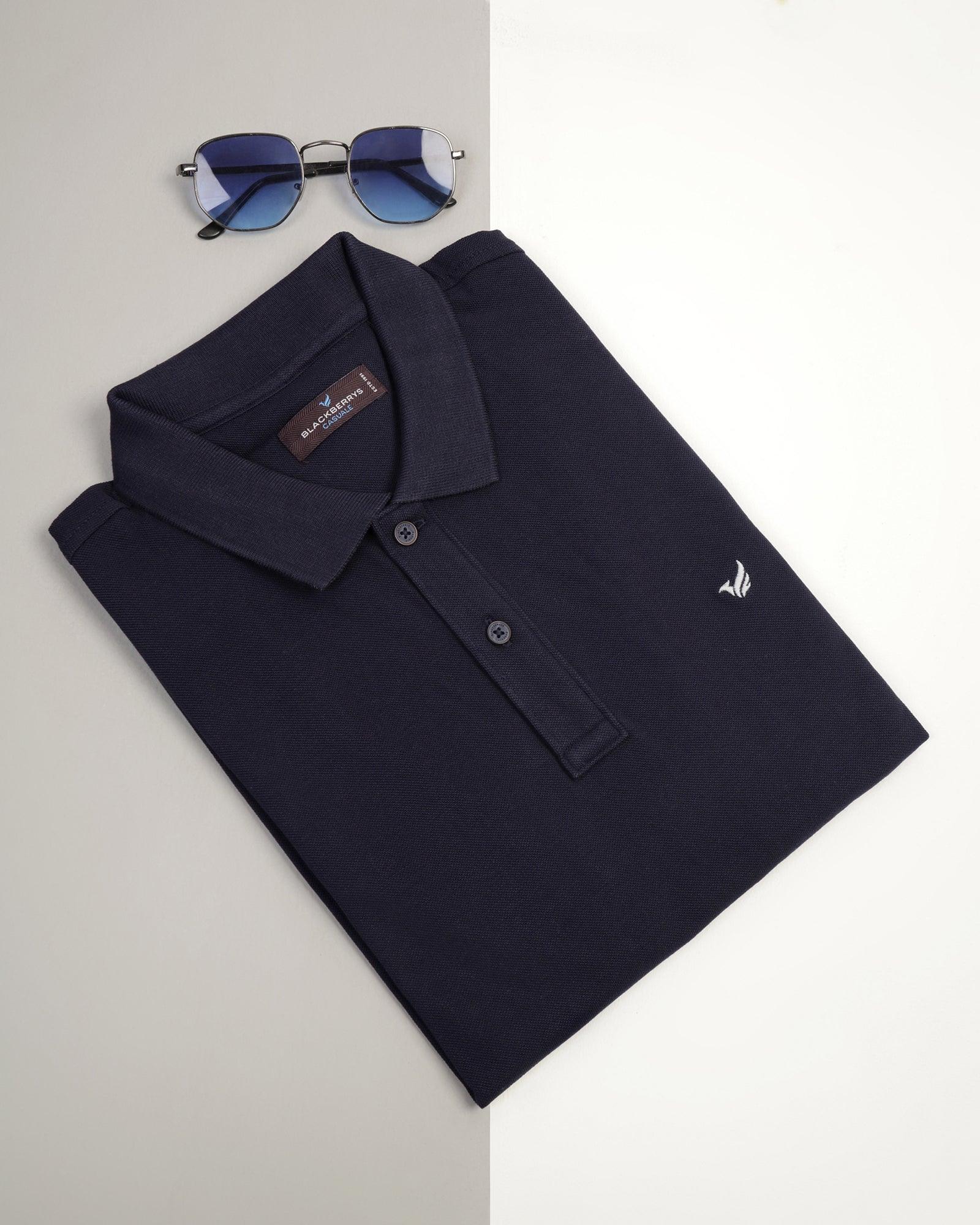 Polo Navy Solid T-Shirt - Essen - Image 5