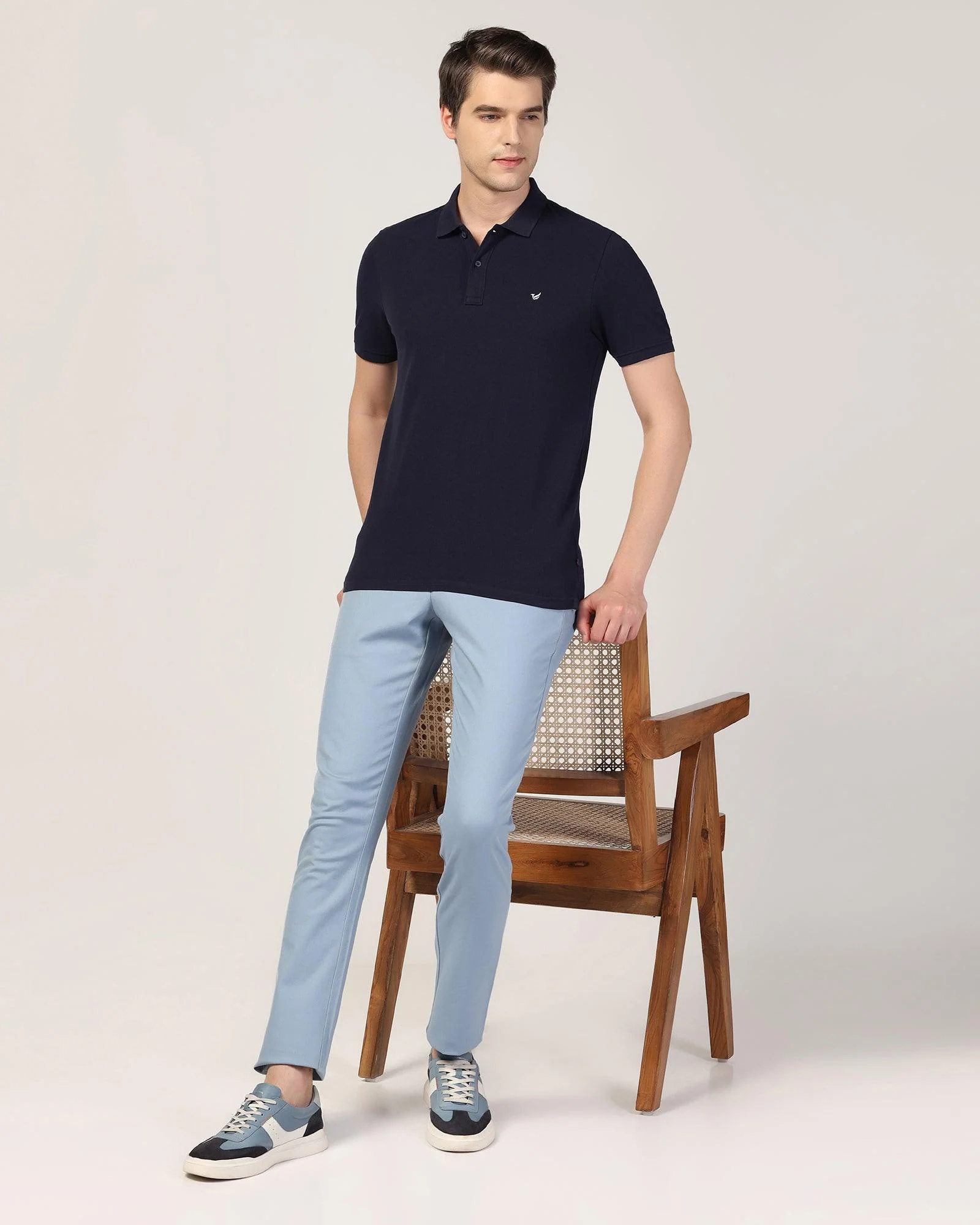 Polo Navy Solid T-Shirt - Essen - Image 7
