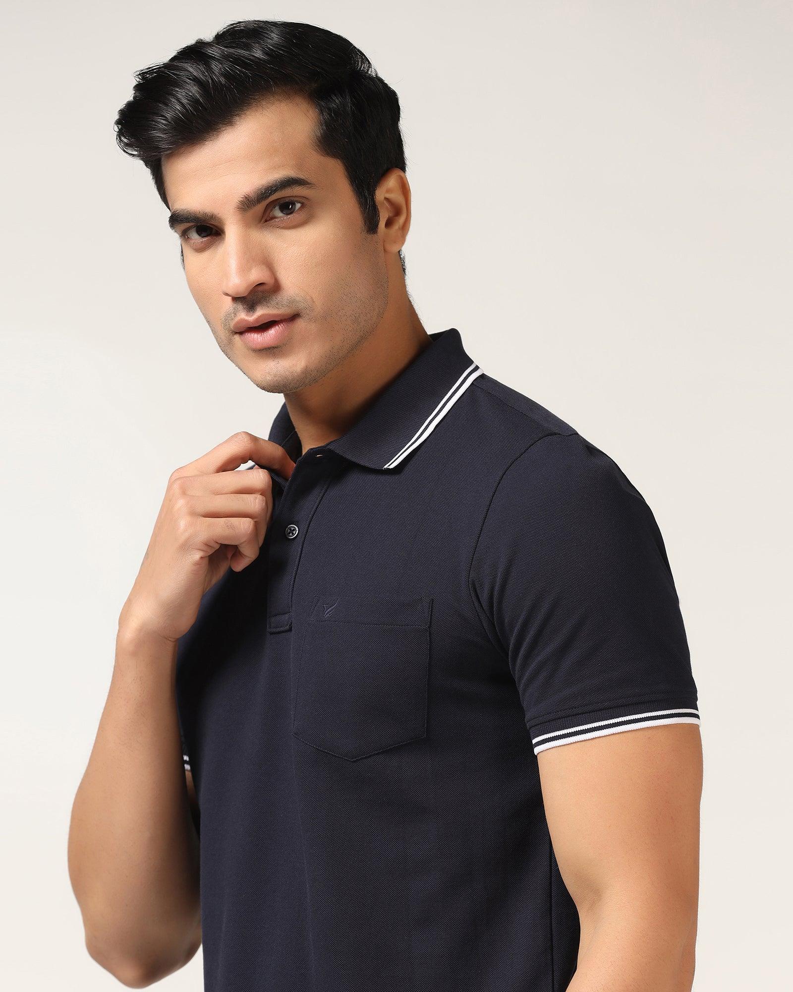 Polo Navy Solid T-Shirt - Fifa - Image 4