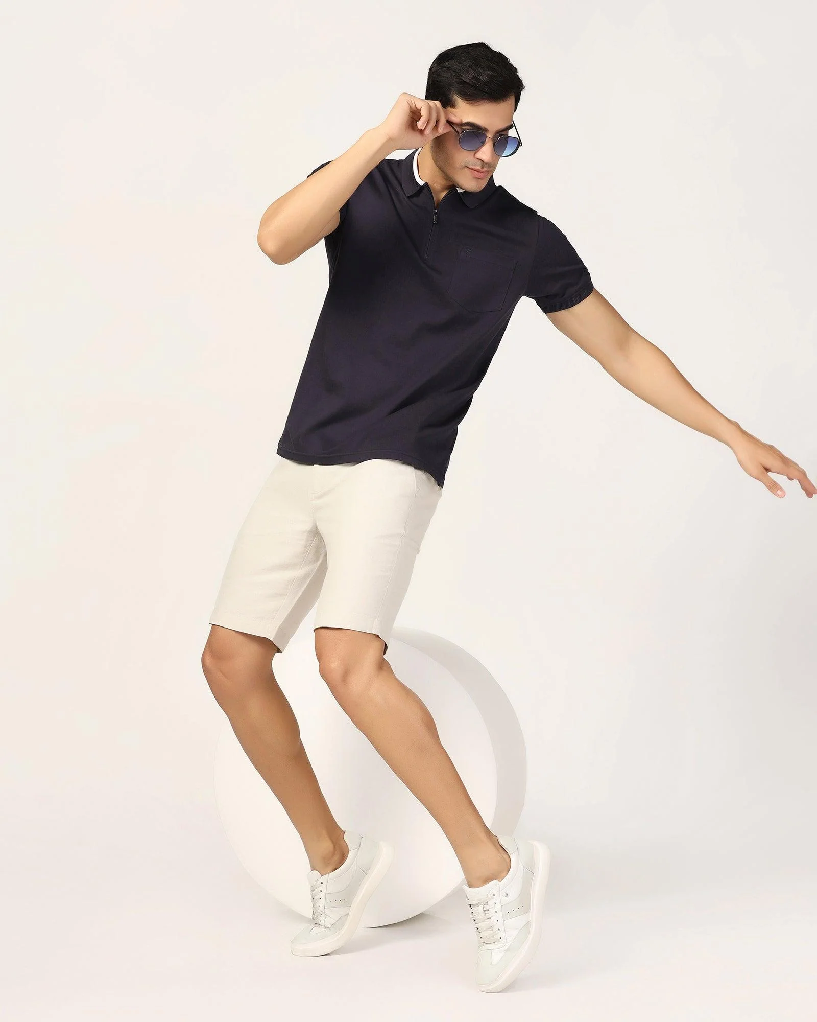 Polo Navy Solid T-Shirt - Gill - Image 6
