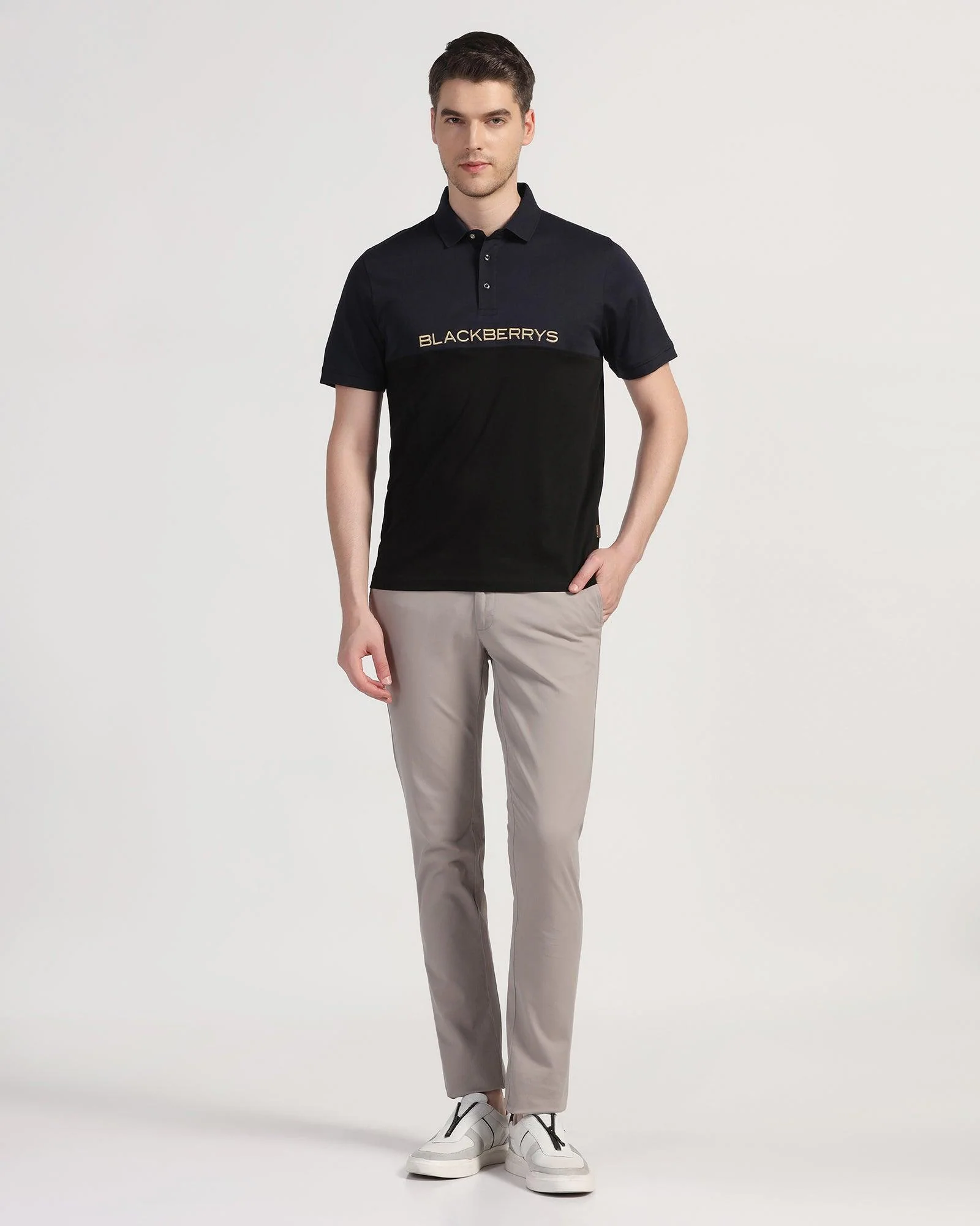 Polo Navy Solid T-Shirt - Star - Image 3