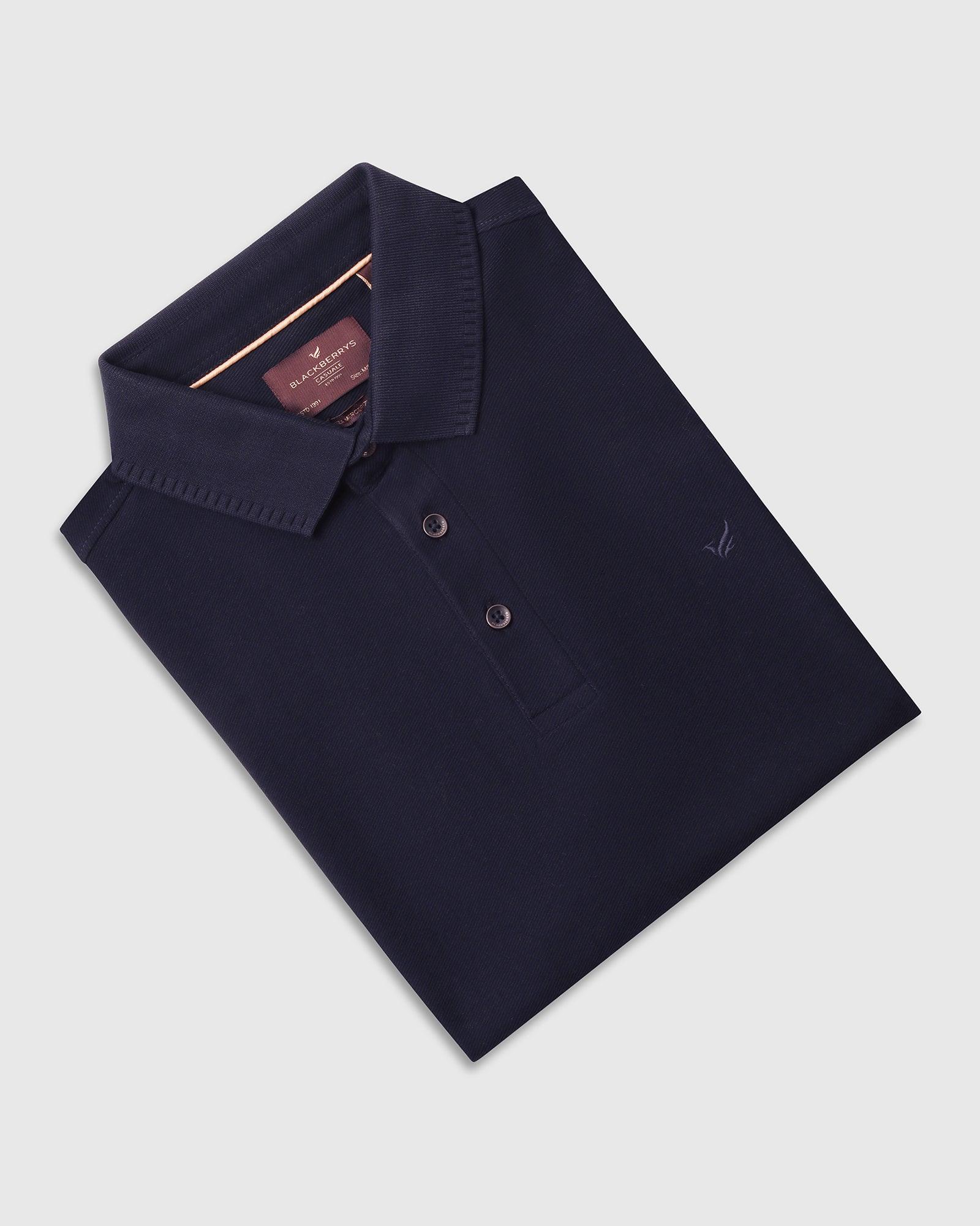 Polo Navy Structure T-Shirt - Bingo - Image 5