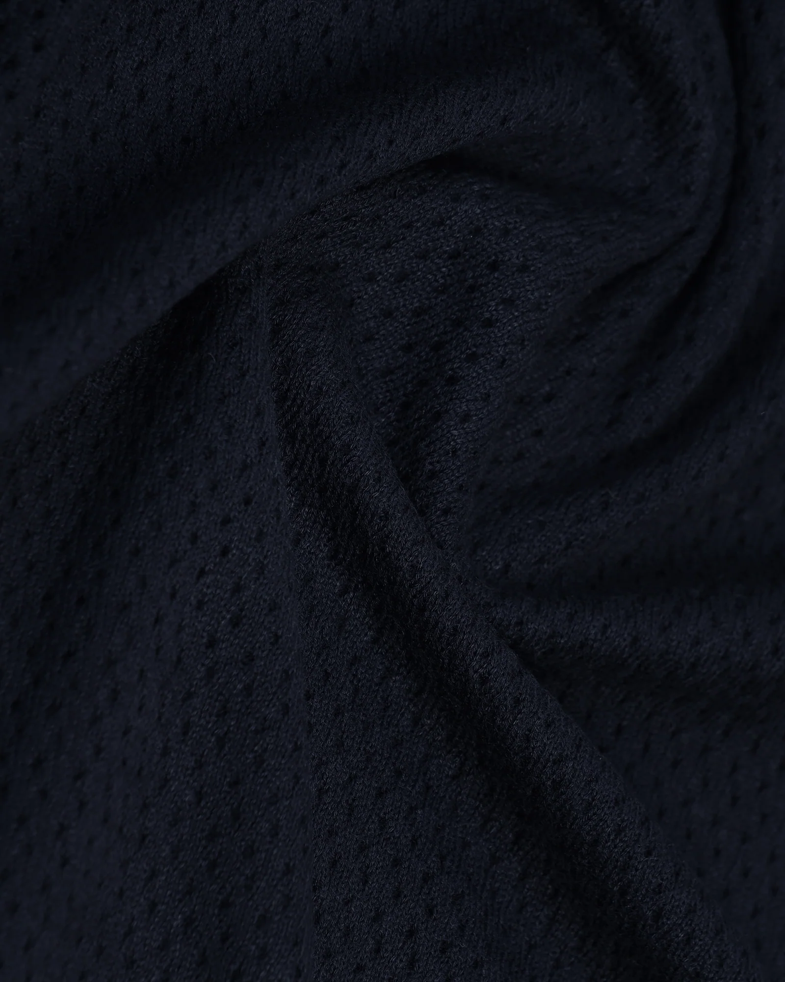 Polo Navy Textured T-Shirt - Mesh - Image 6