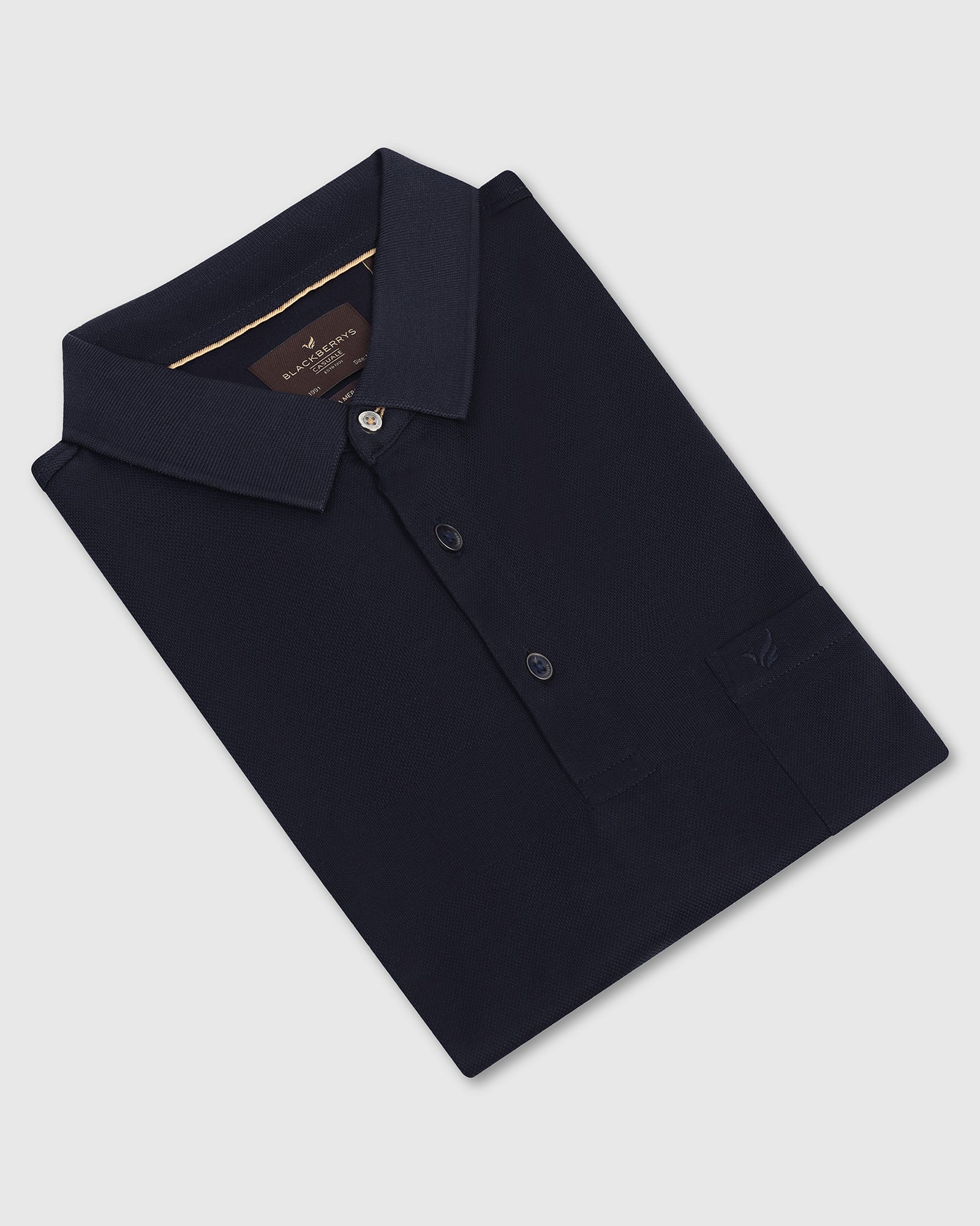 Polo Navy Stripe T-Shirt - Zeta - Image 5