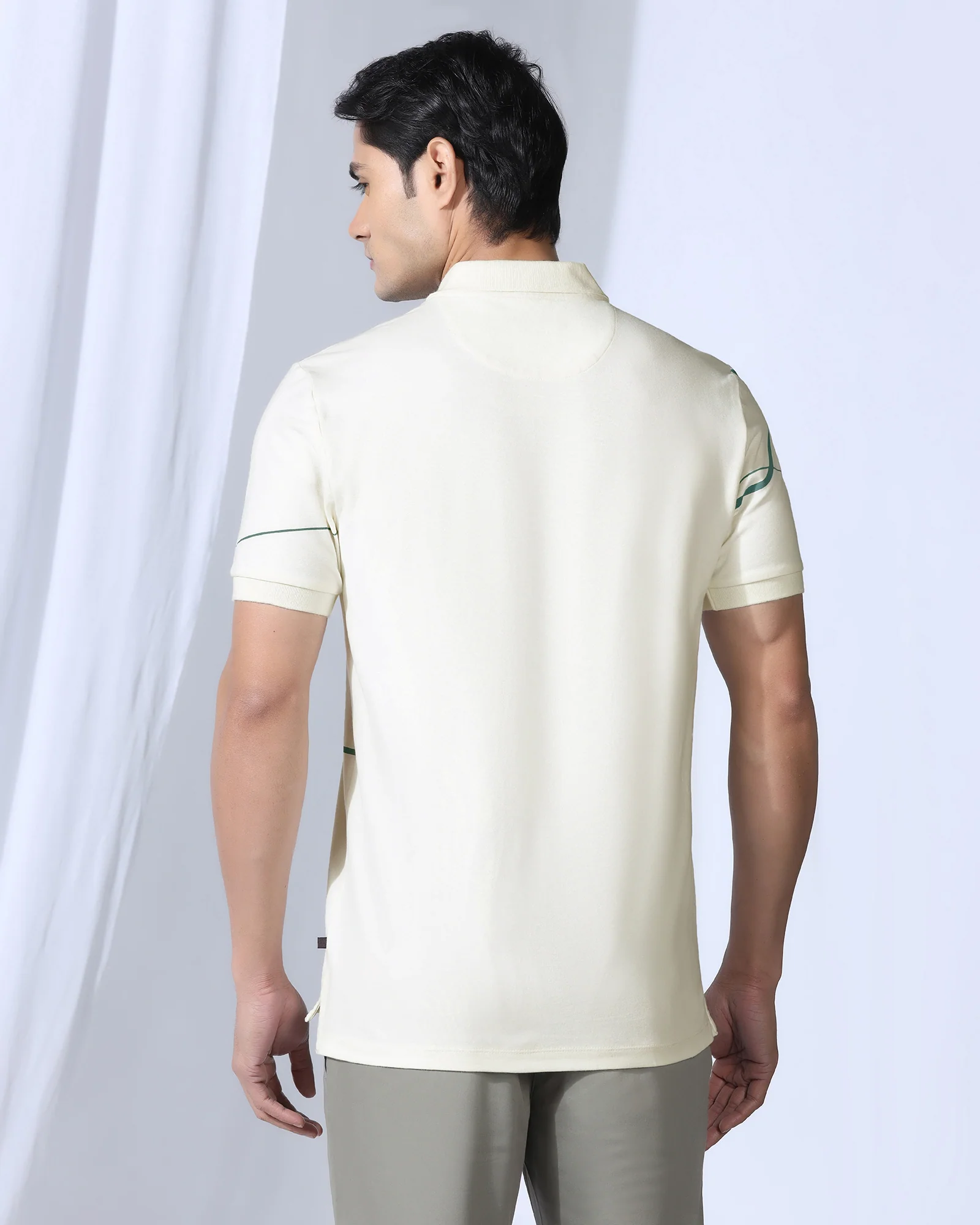 Polo Off White Printed T-Shirt - Fins - Image 2