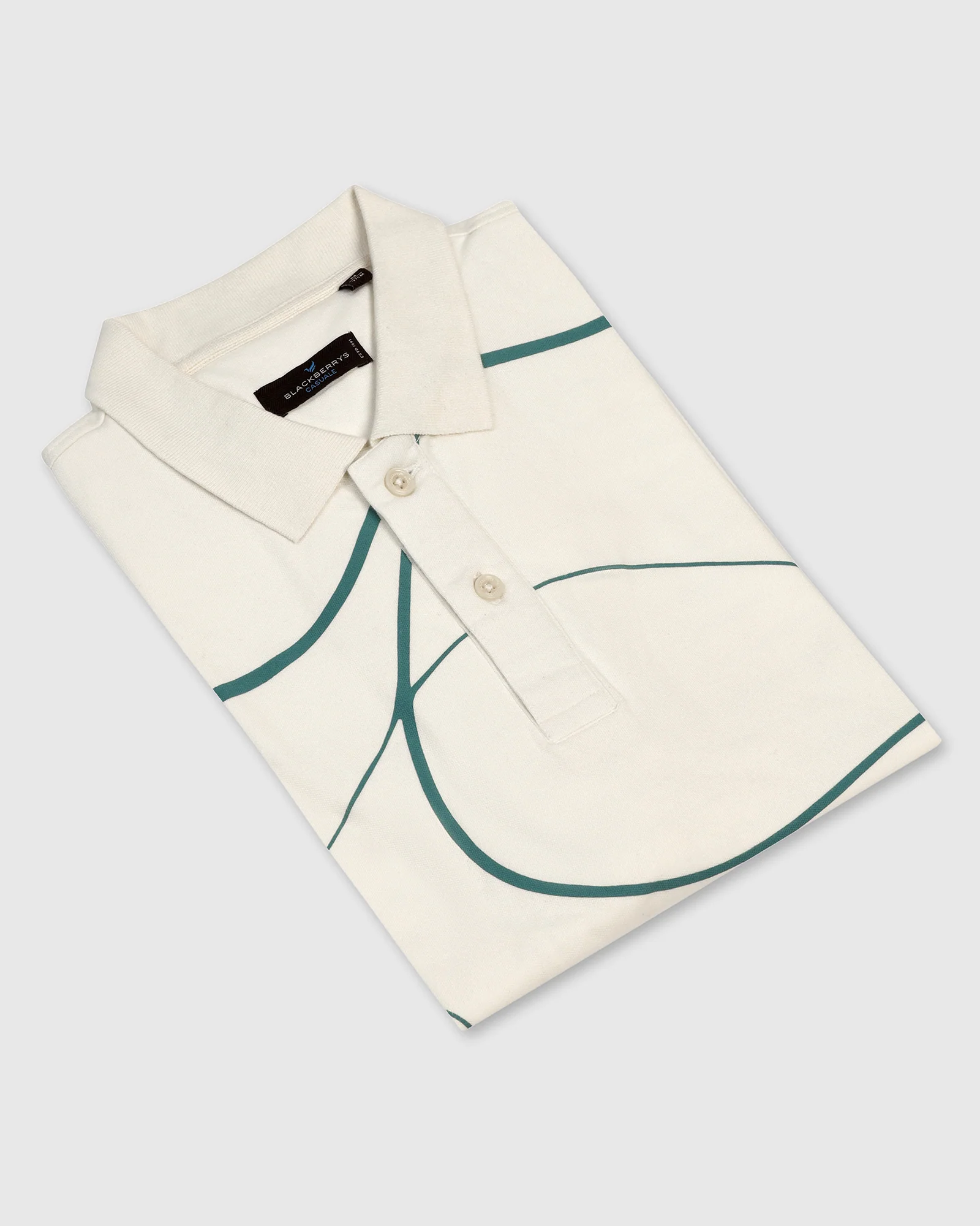 Polo Off White Printed T-Shirt - Fins - Image 5