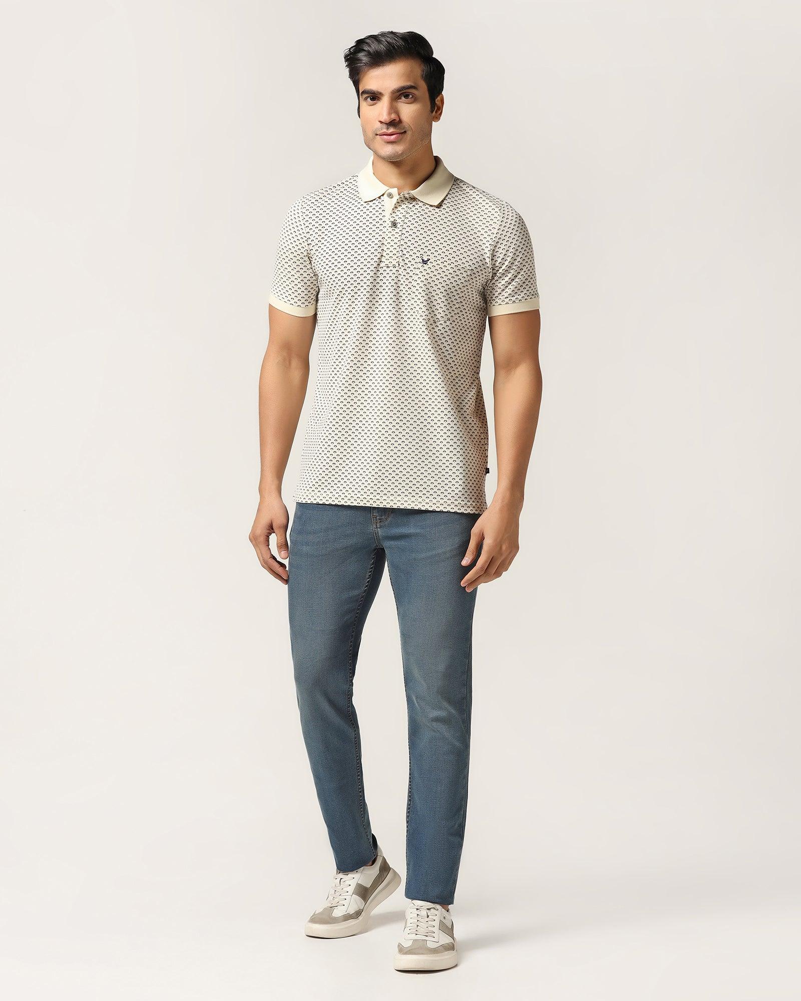 Polo Off White Printed T-Shirt - Libra - Image 3