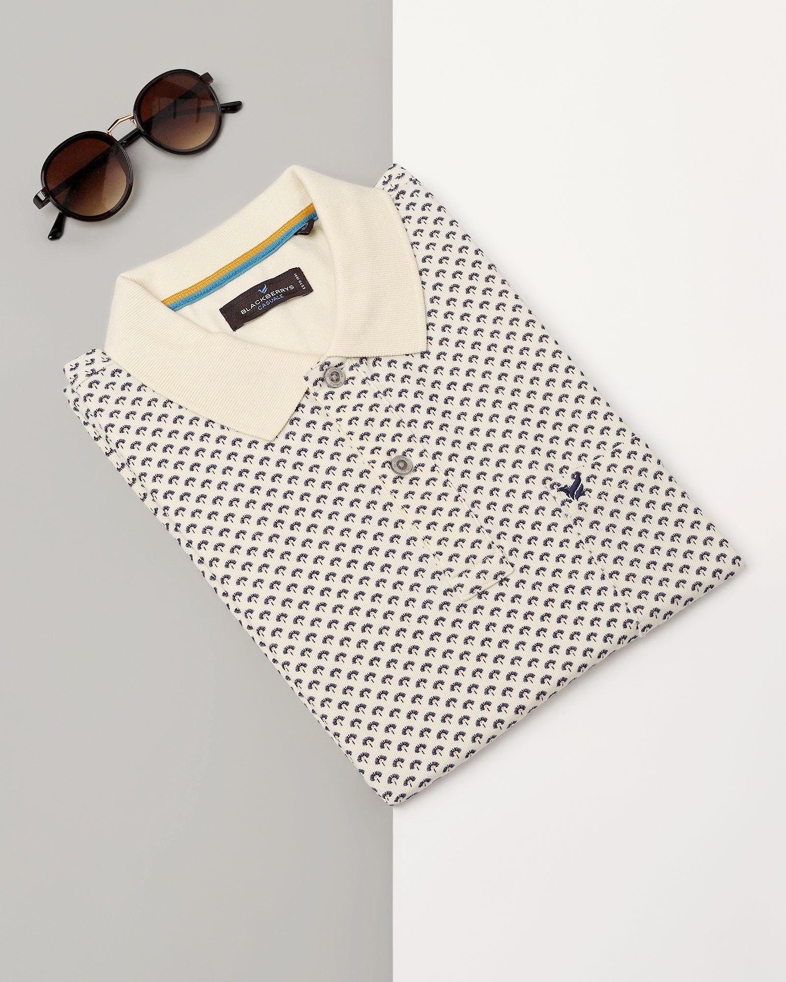 Polo Off White Printed T-Shirt - Libra - Image 5