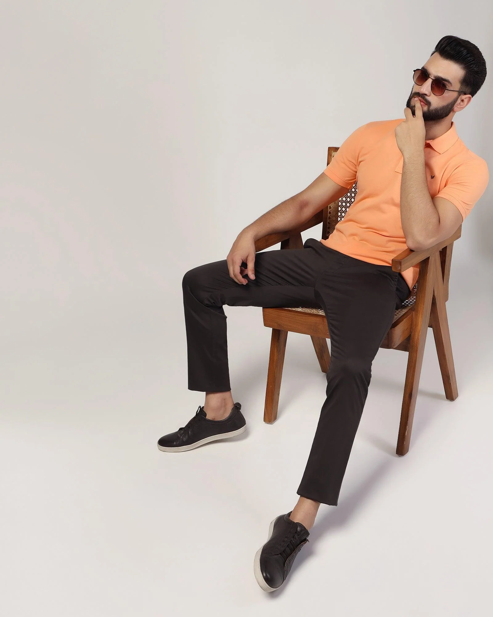 Polo Orange Solid T-Shirt - Bright - Image 6