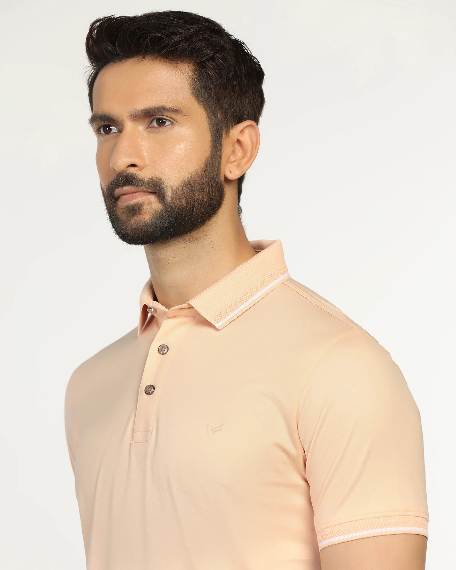 Polo Peach Solid T-Shirt - Orion - Image 4
