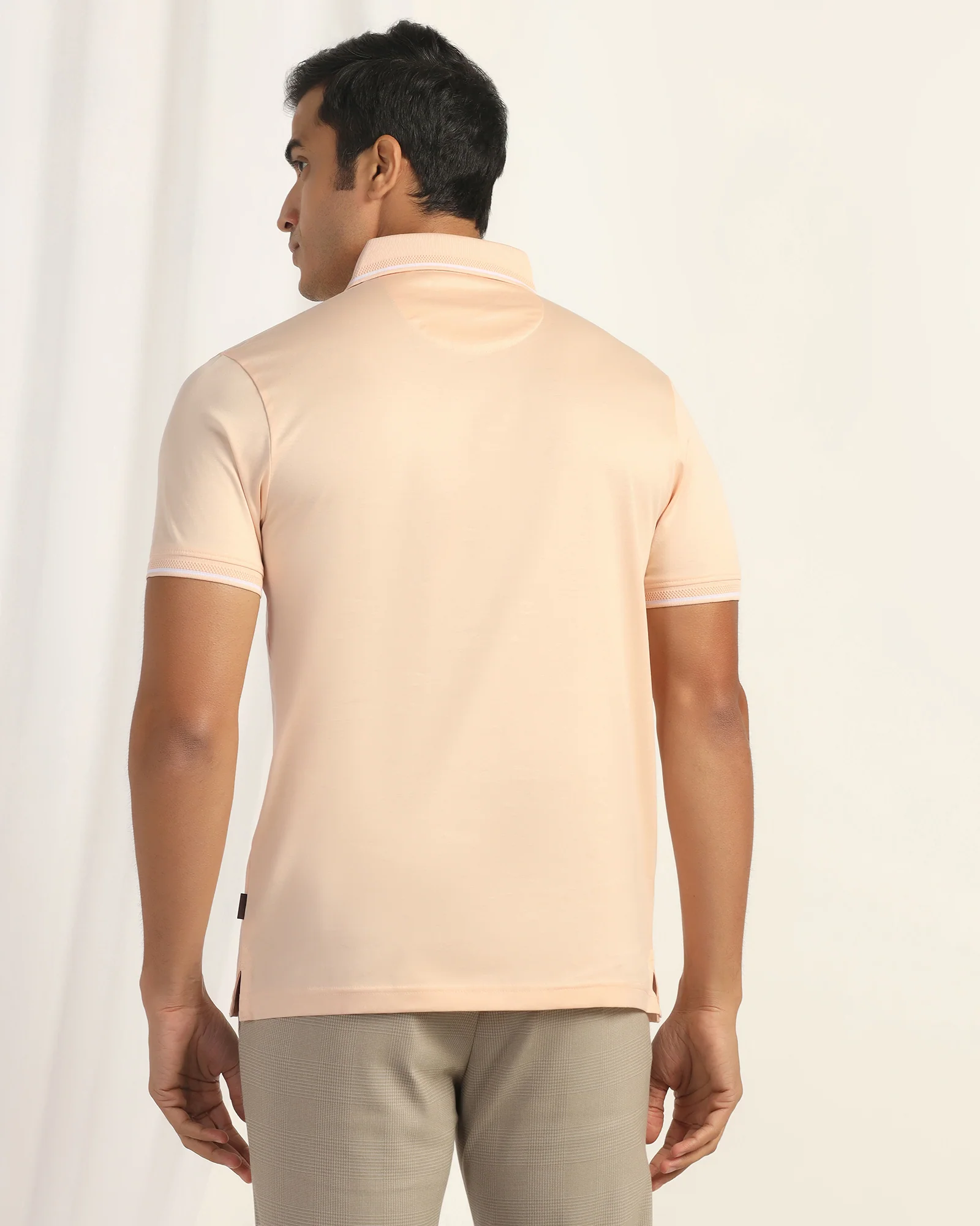 Polo Peach Solid T-Shirt - Orion - Image 2