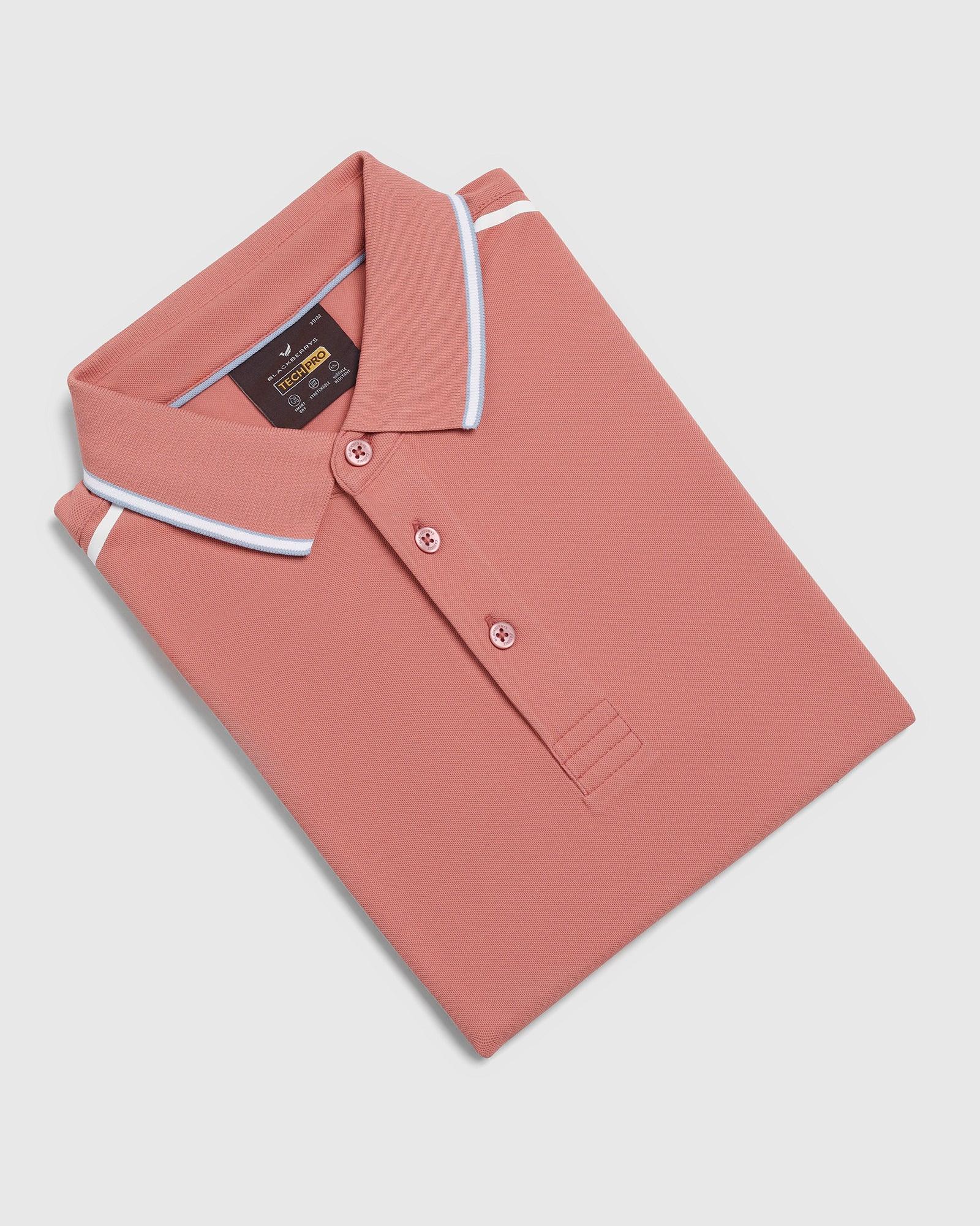 TechPro Polo Pink Solid T-Shirt - Limon - Image 5
