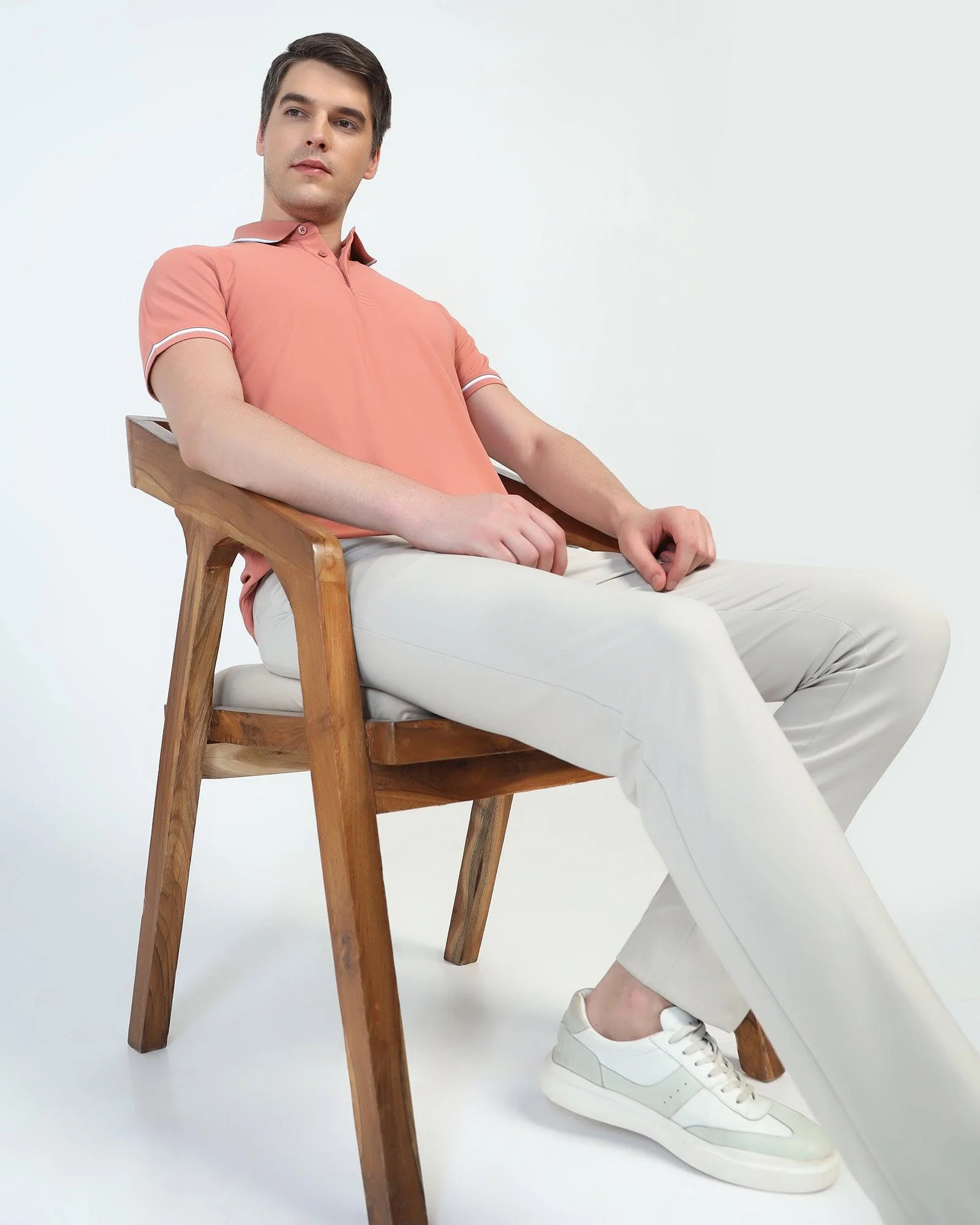 TechPro Polo Pink Solid T-Shirt - Limon - Image 8