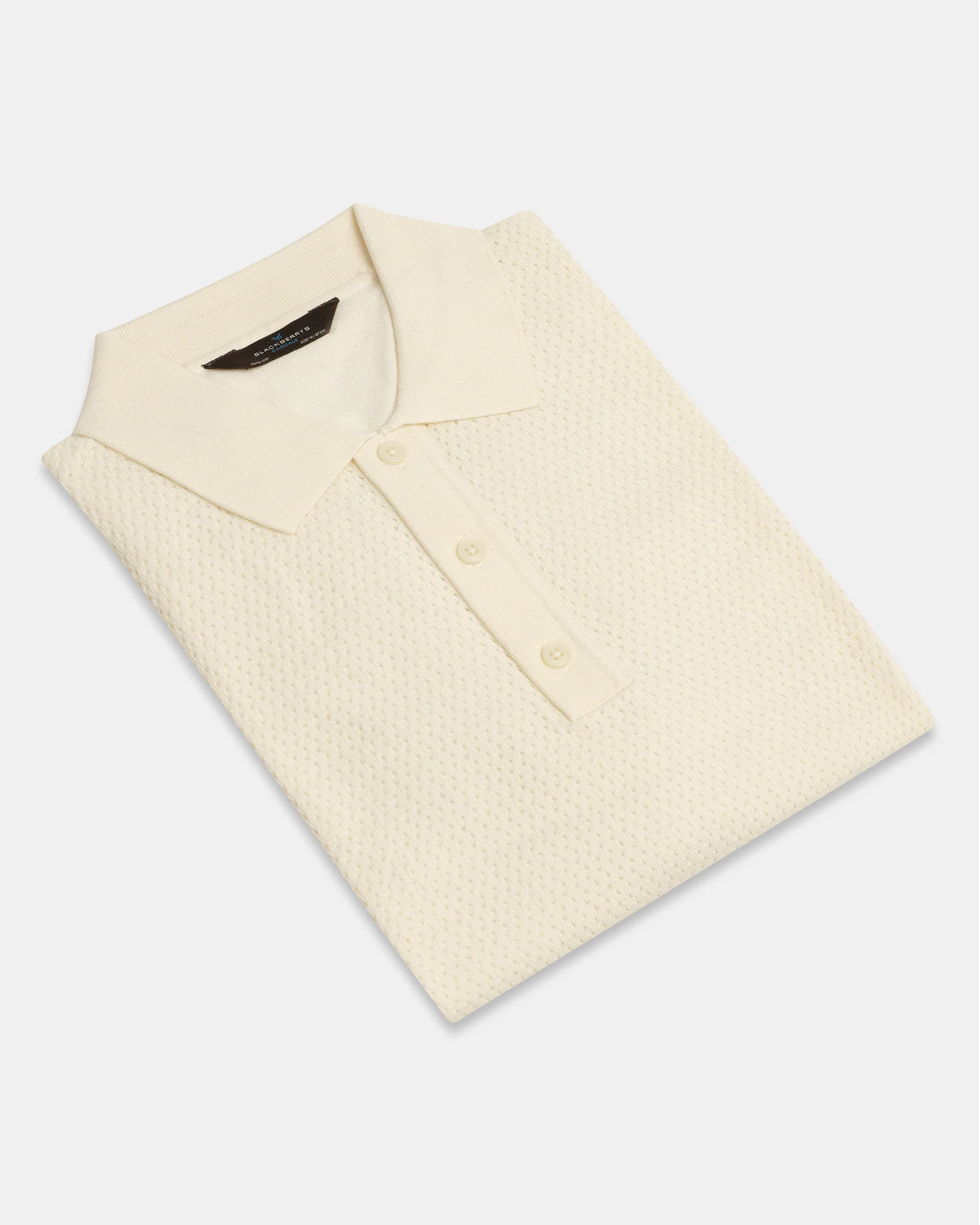 Polo Powder Yellow Textured T-Shirt - Mesh - Image 5