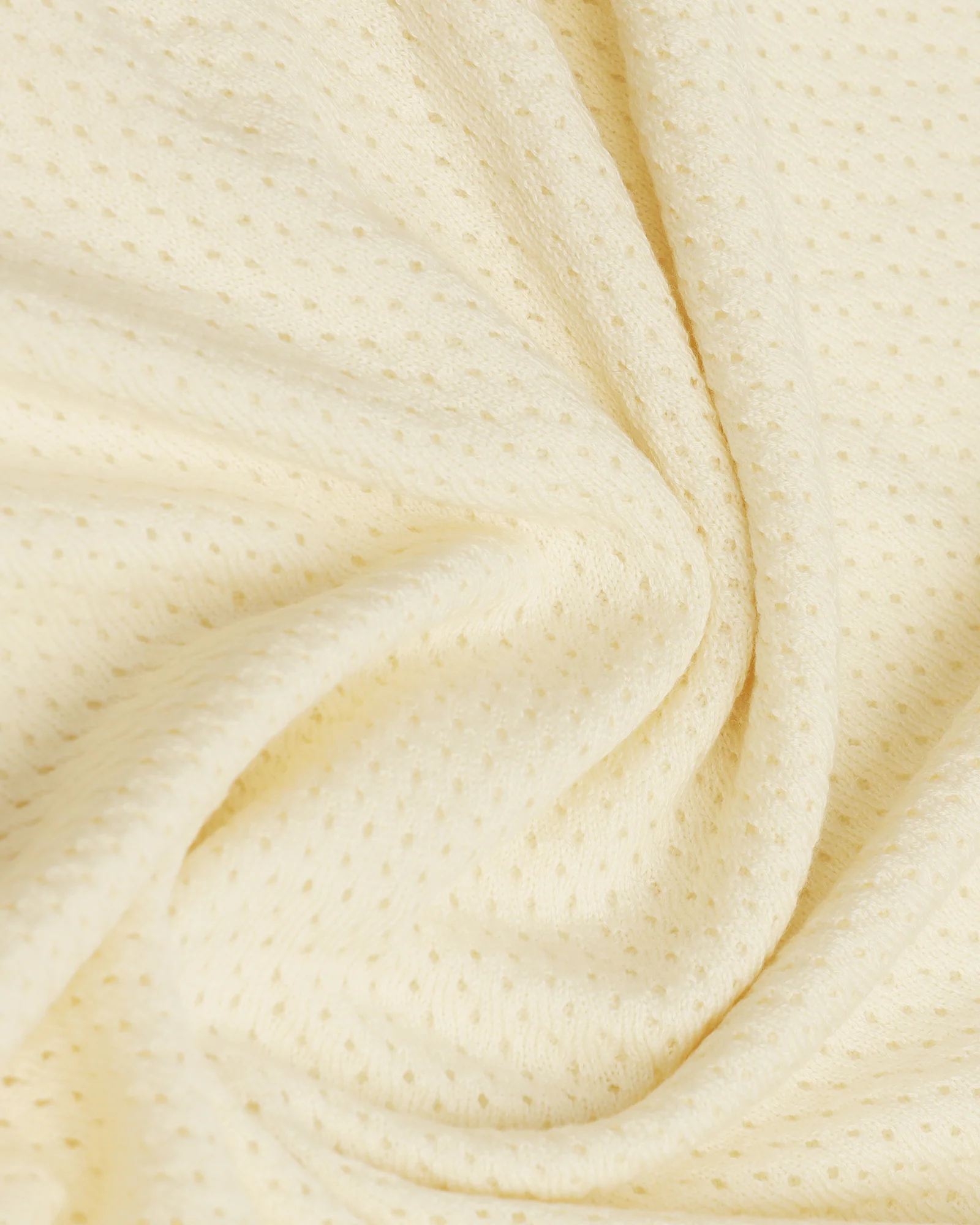 Polo Powder Yellow Textured T-Shirt - Mesh - Image 6