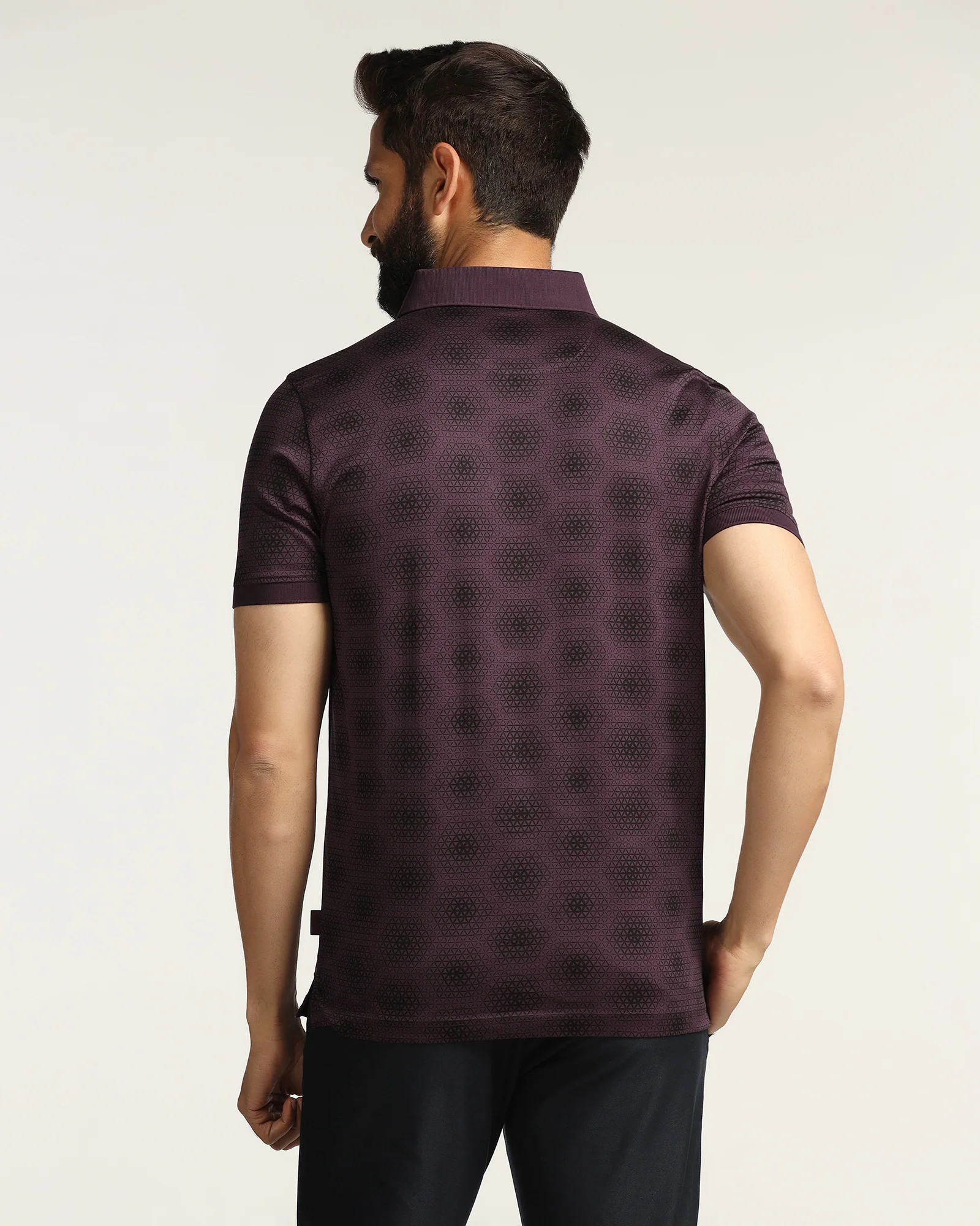 Polo Purple Printed T-Shirt - Hex - Image 2