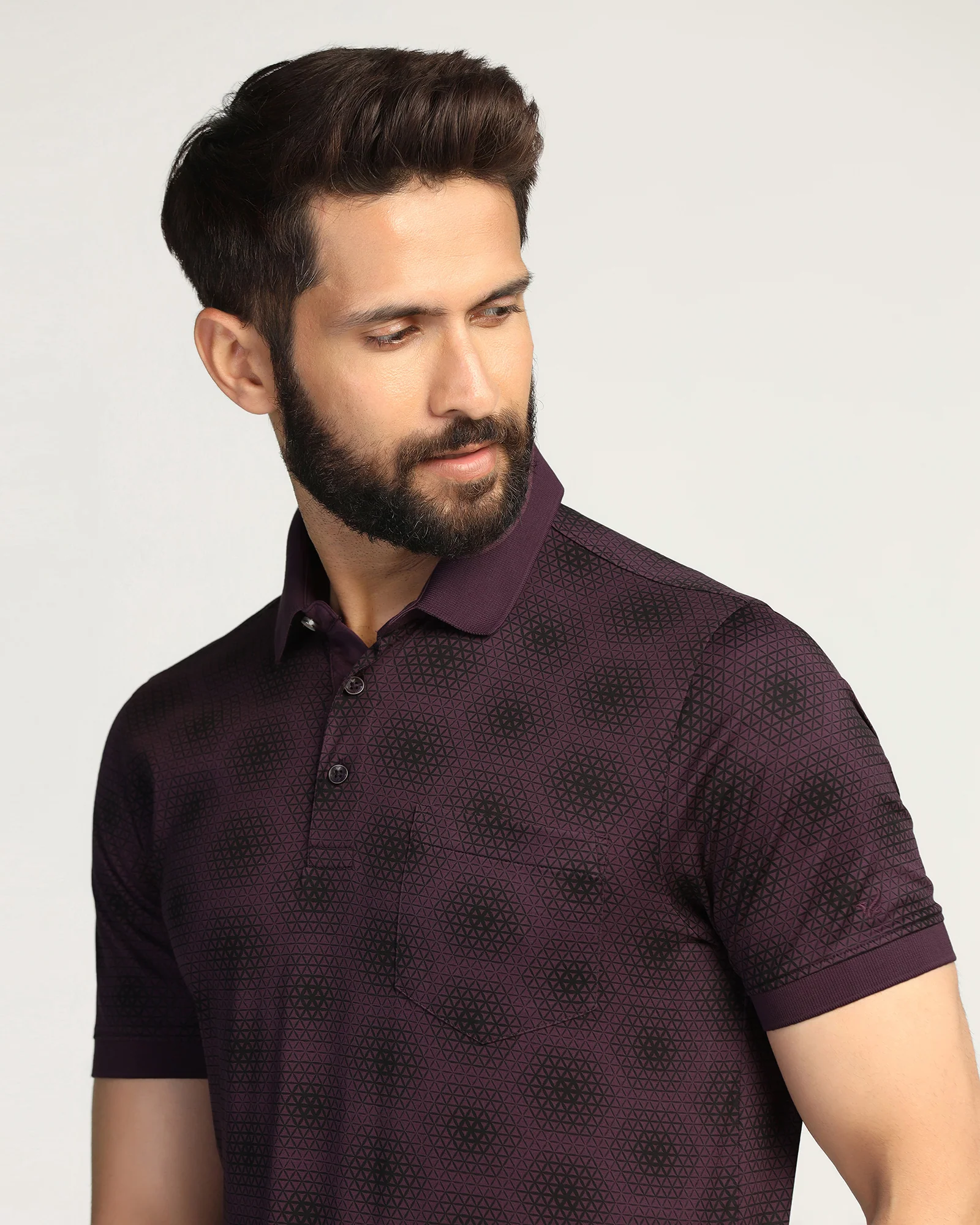 Polo Purple Printed T-Shirt - Hex - Image 4